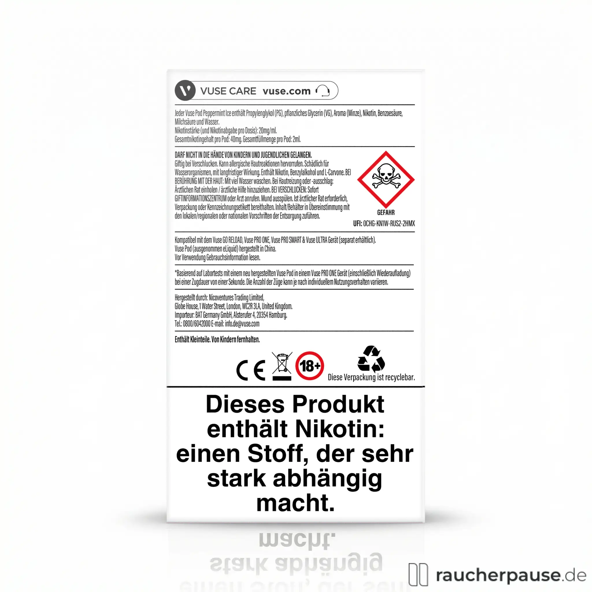 Vuse Pods 2er Pack jetzt online kaufen | ab 10,40 Vuse Pods 2er Pack jetzt online kaufen | ab 10,40