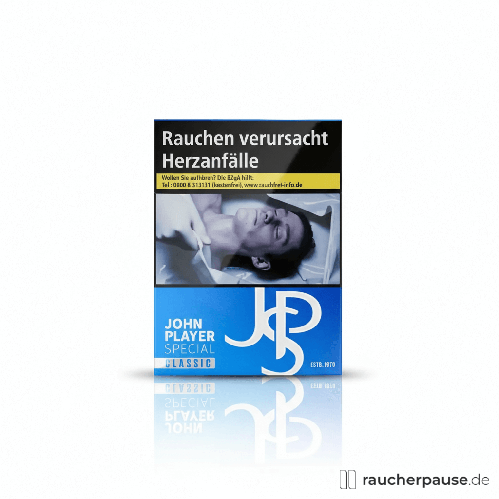 JPS Classic Blue Zigaretten | 27 Stück | American Blend | Kräftiger, ausgewogener Tabakgeschmack