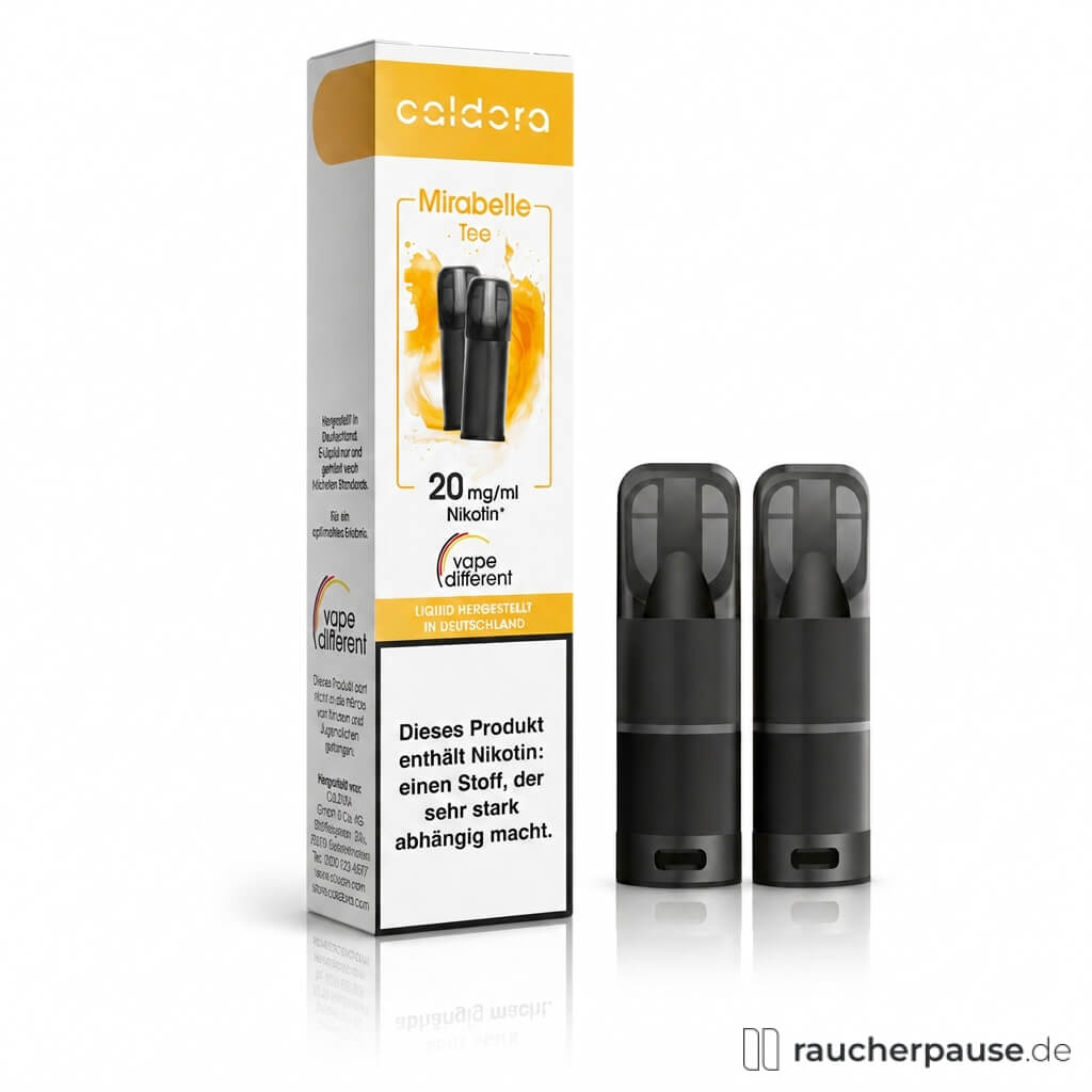 Caldora Mirabelle Tee Prefilled Pods | 2 Stück | 20 mg/ml Nikotin