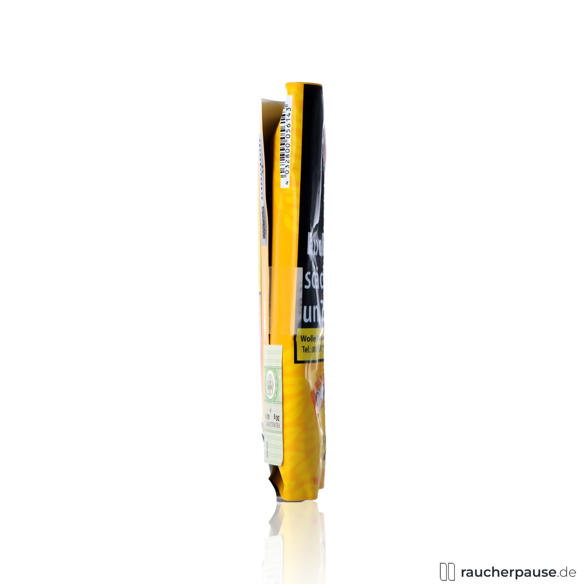 old holborn yellow tabak 30g pouch mild aromatisch virginia blend , packshot seitlich