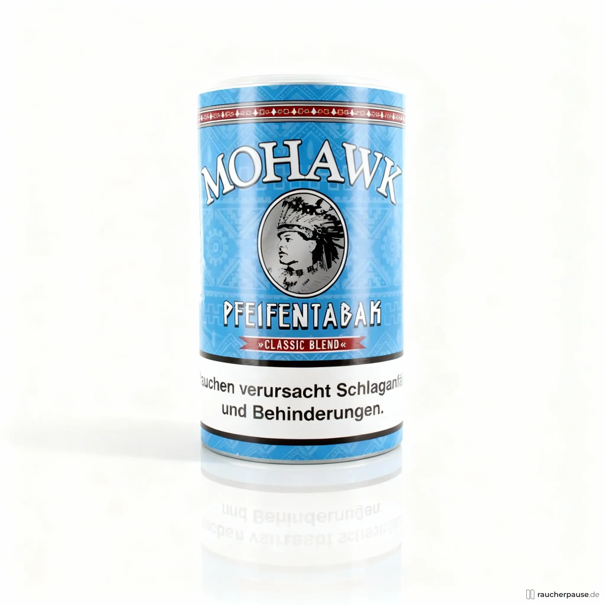 Mohawk Blue Classic Blend Pfeifentabak 150g Dose | Vollwürziger Pfeifentabak ohne Zusätze | Virginia, Burley & Orient Mischung