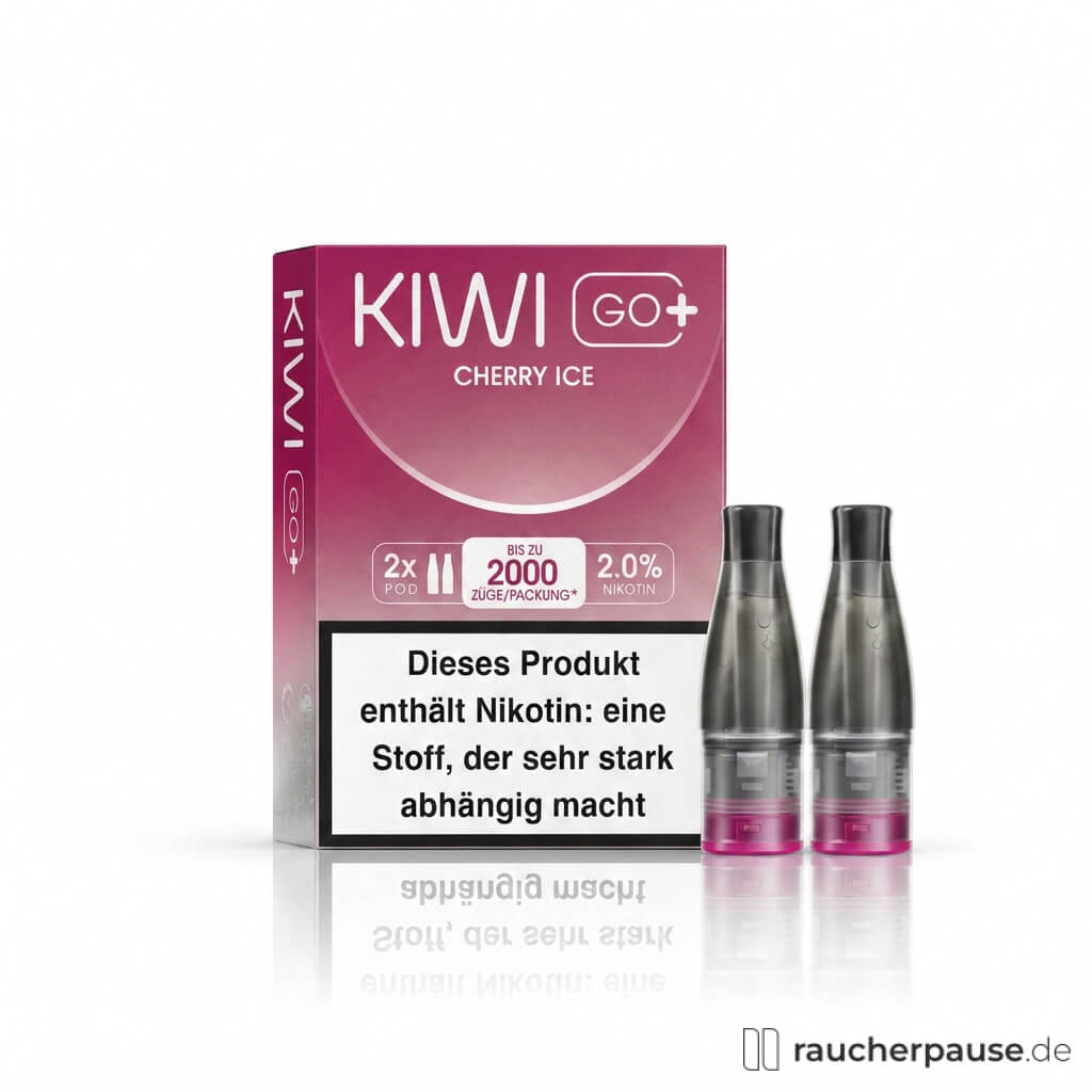 KIWI GO+ Cherry Ice Prefilled Pods | 2 Stück | 20 mg/ml Nikotin