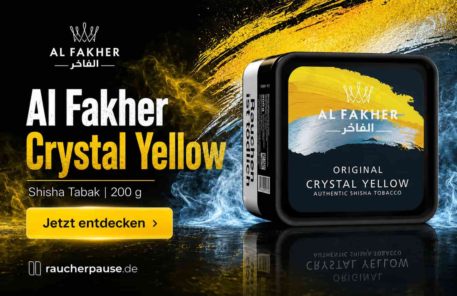 Al Fakher Crystal Yellow Shisha Tabak 200 g