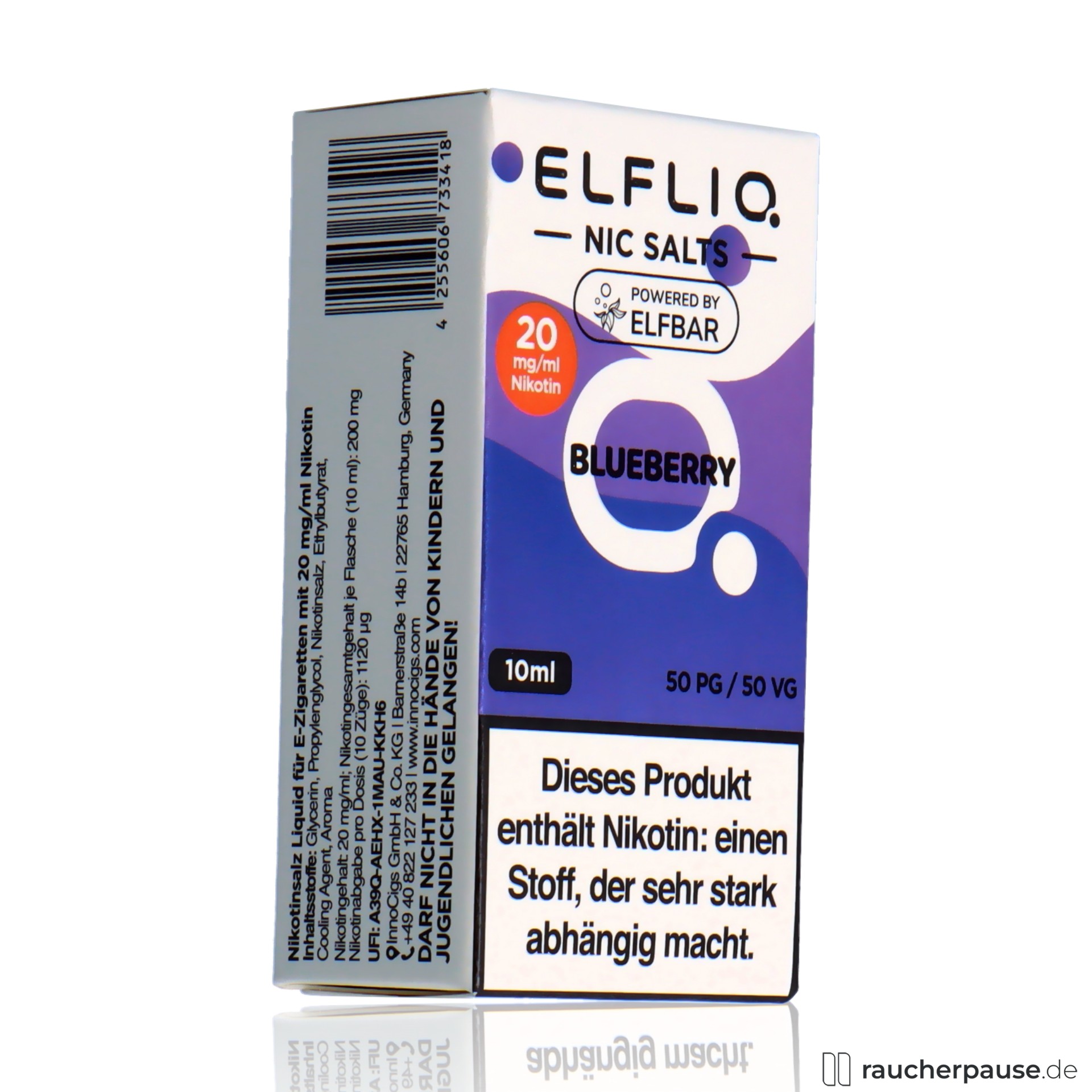 Elfliq by Elf Bar Nikotinsalz Liquid Blueberry | 20mg/ml Nikotin | 10ml