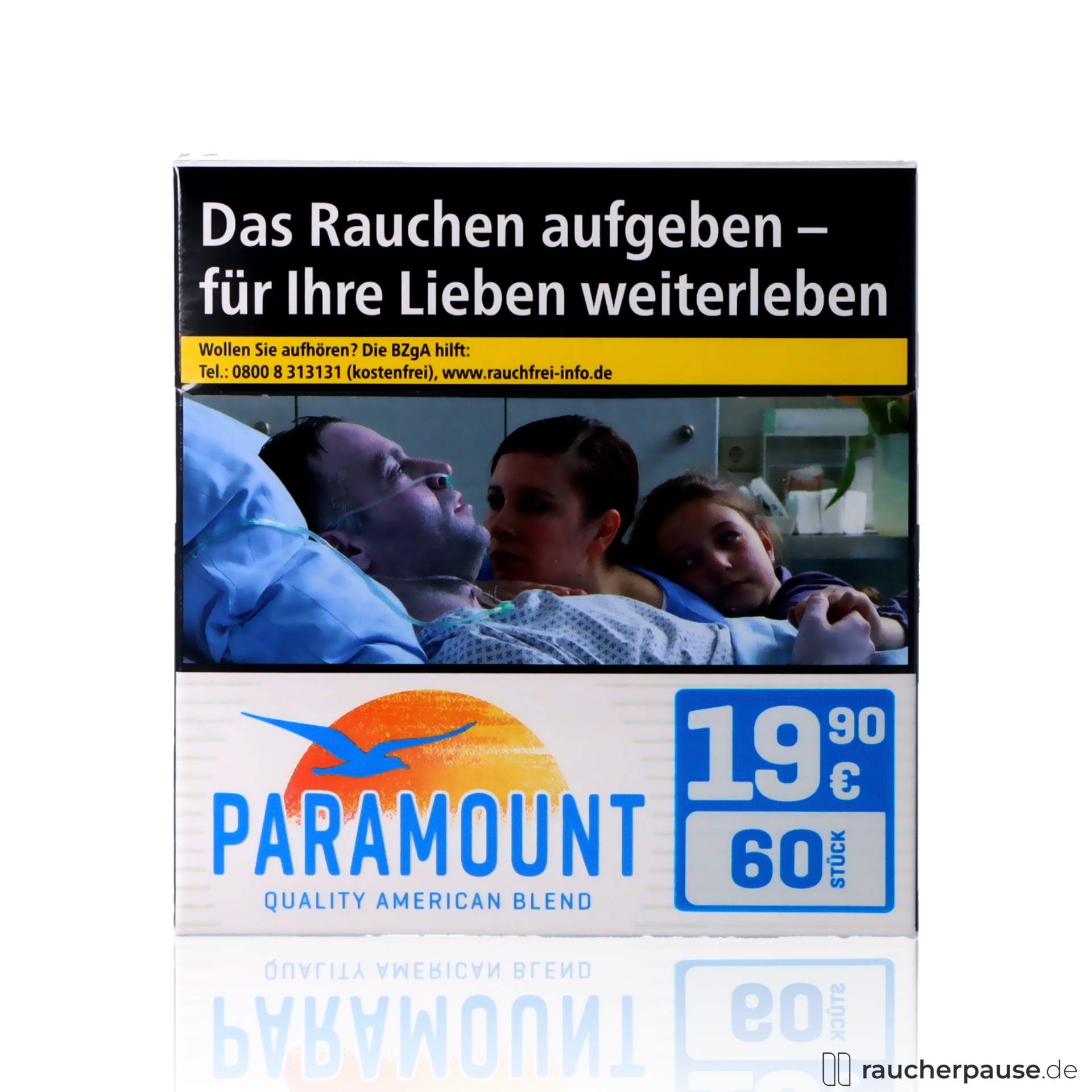 Paramount Blue Hercules Zigaretten | 60 Stk. pro Packung King Size | Fein-würziger Geschmack