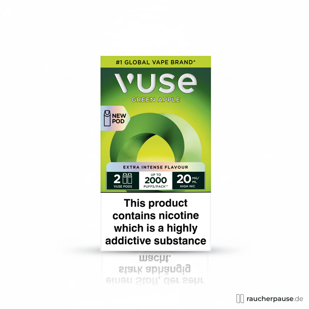 Geschmack: Apfel / Nikotingehalt: 20 mg/ml