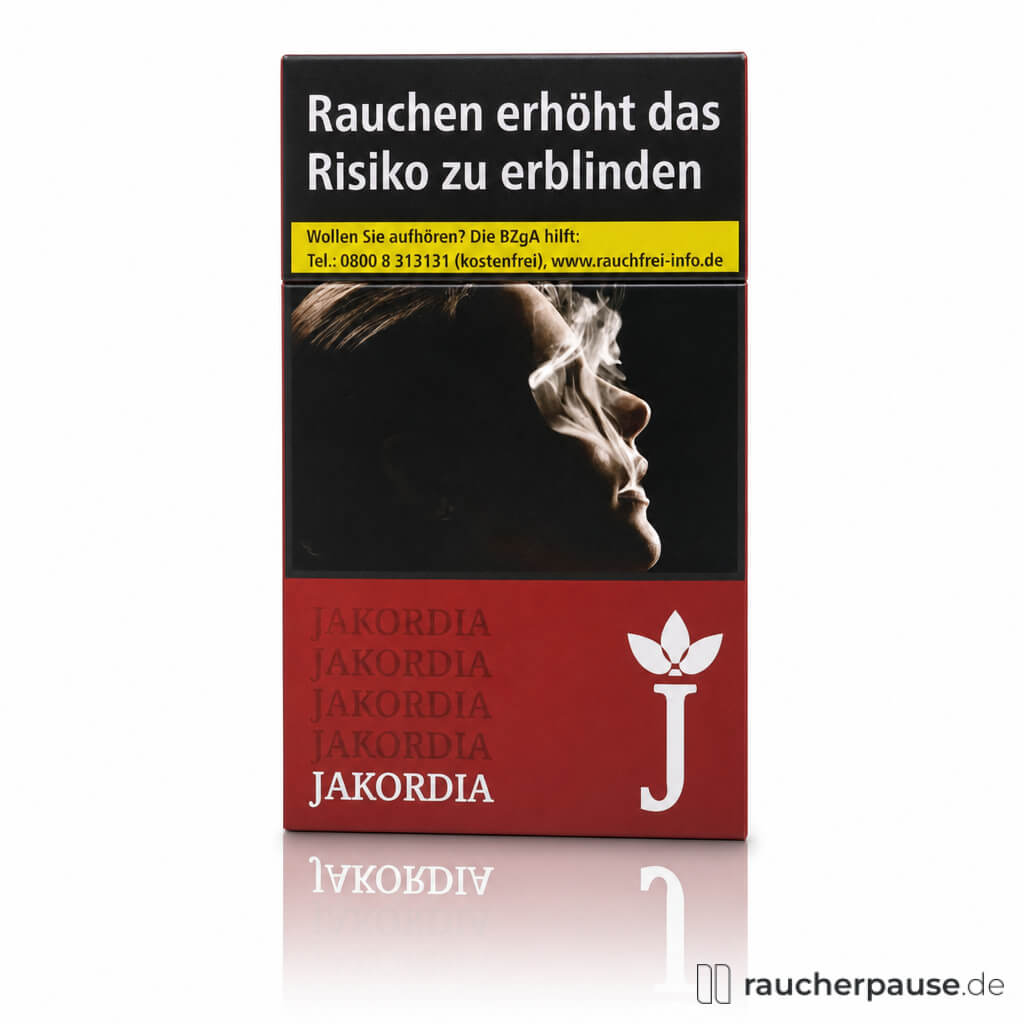 Jakordia Red Long Zigaretten | 20 Stk. pro Packung | Intensiv-würziger American Blend