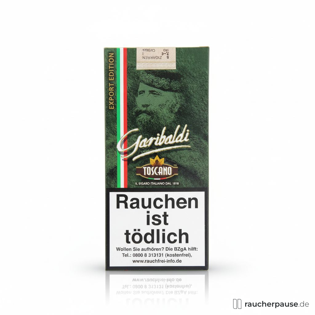 Toscano Garibaldi Zigarren | 5er Pack | Figurado | Intensiv & Kräftig | 6 Monate gereift