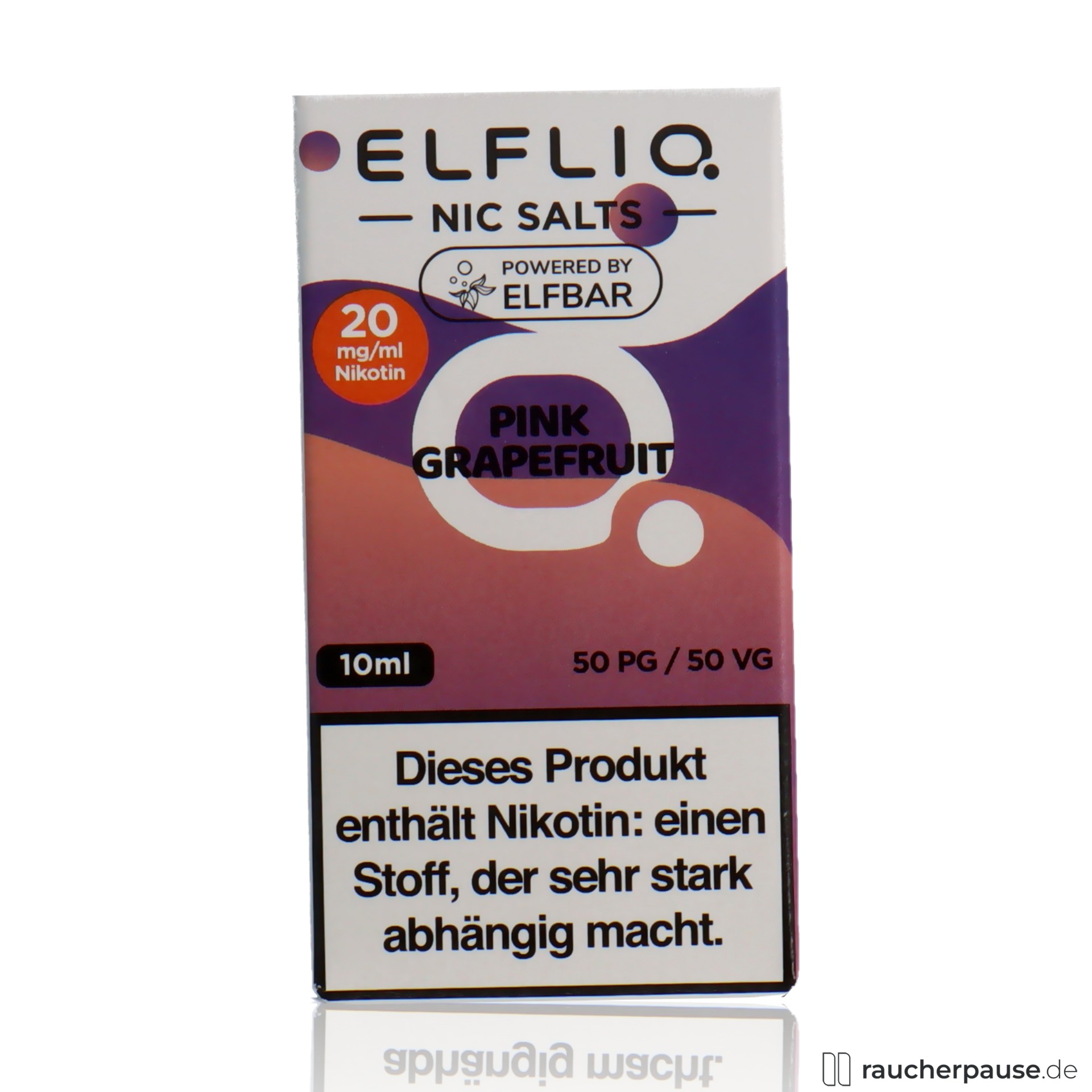 elfbar, elfliq by elf bar nikotinsalz liquid pink grapefruit ml nikotin , packshot seitlich
