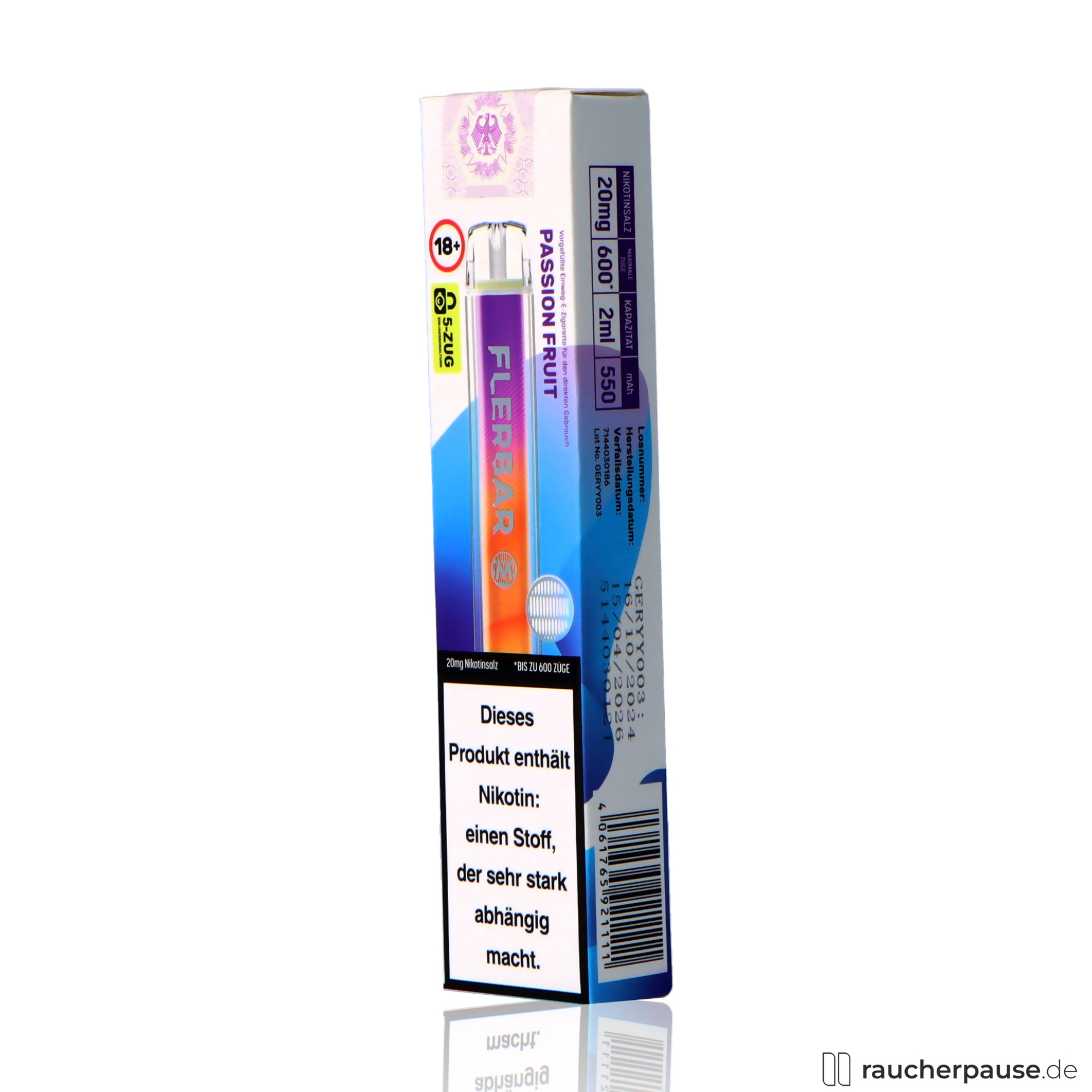 Flerbar Passion Fruit Vape: 600 Zge online kaufen Flerbar Passion Fruit Vape: 600 Zge online kaufen