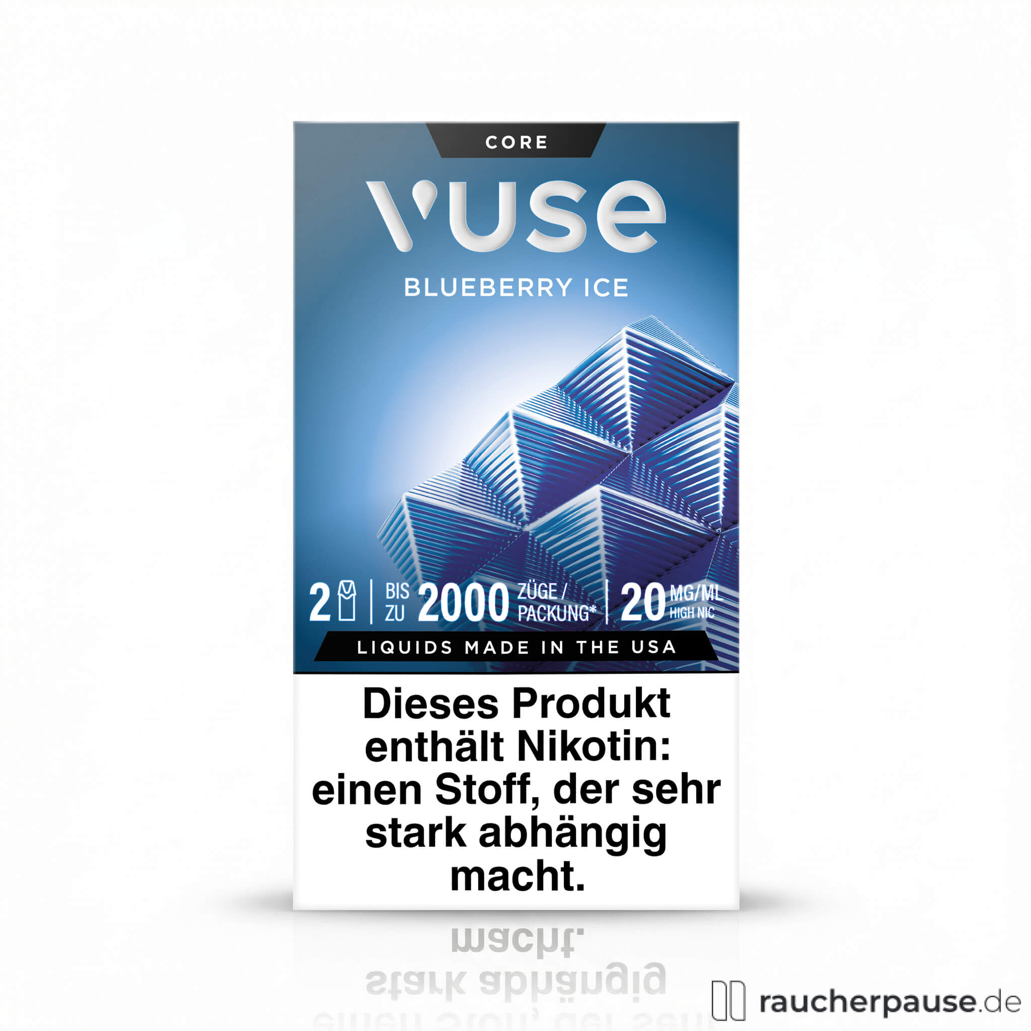 Vuse Pods Blueberry Ice | 20 mg/ml Nikotin | 2 Pods | Blaubeere & Eis