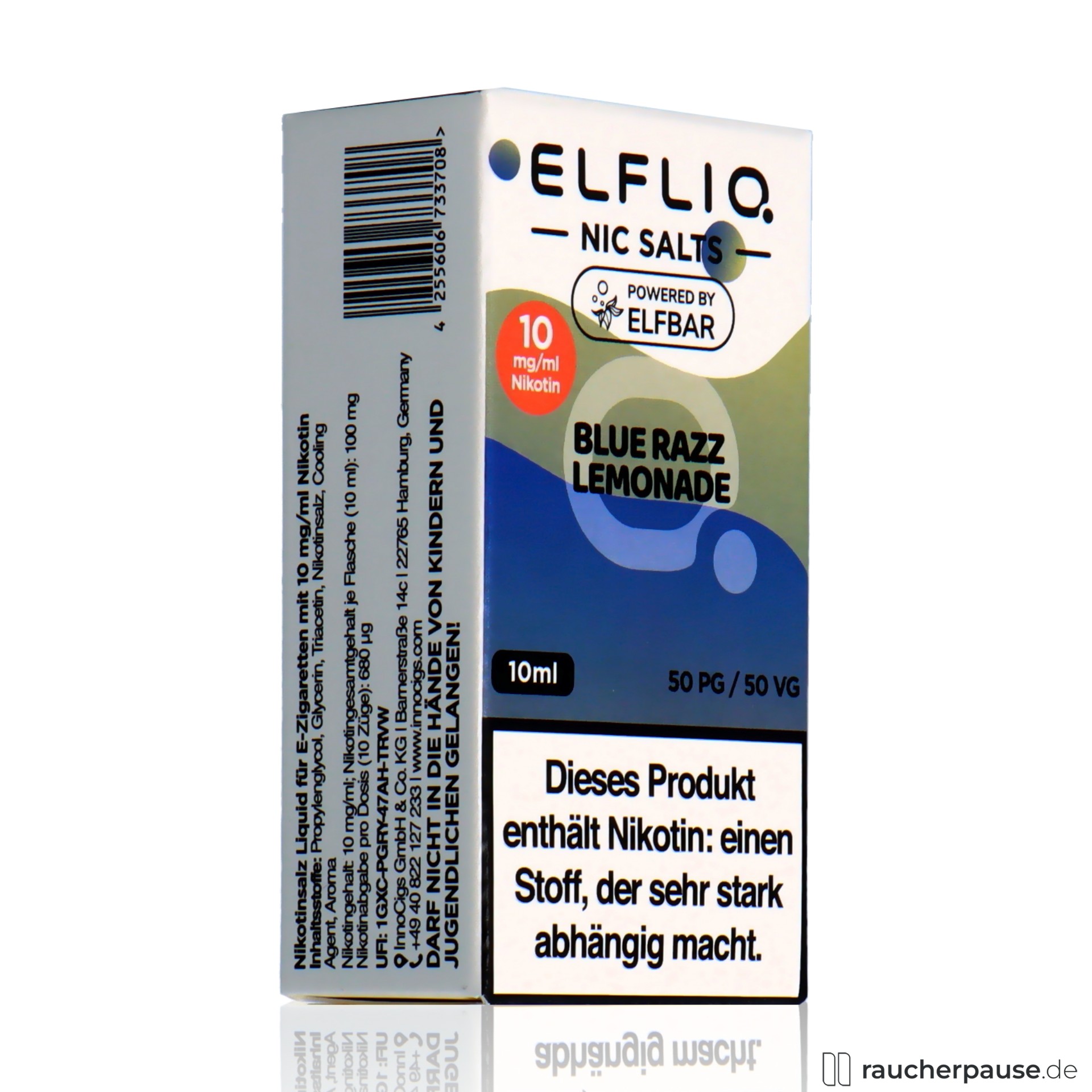 Elfliq by Elf Bar Nikotinsalz Liquid Blue Razz Lemonade | 10mg/ml Nikotin | 10ml