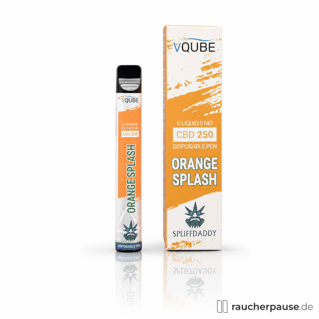 VQube CBD Orange Splash | 0 mg/ml Nikotin