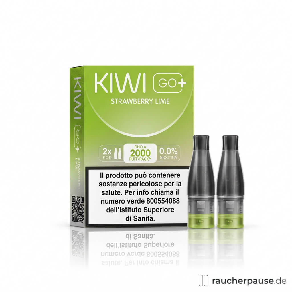 KIWI GO+ Strawberry Lime Prefilled Pods | 2 Stück | 20 mg/ml Nikotin