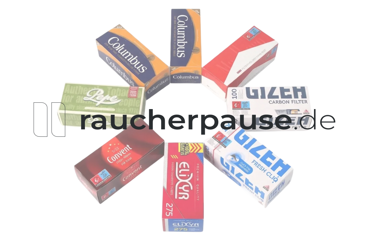 Verschiedenste Huelsen-Produkte angeordnet auf einem weißen Hintergrund in einer Kreisform