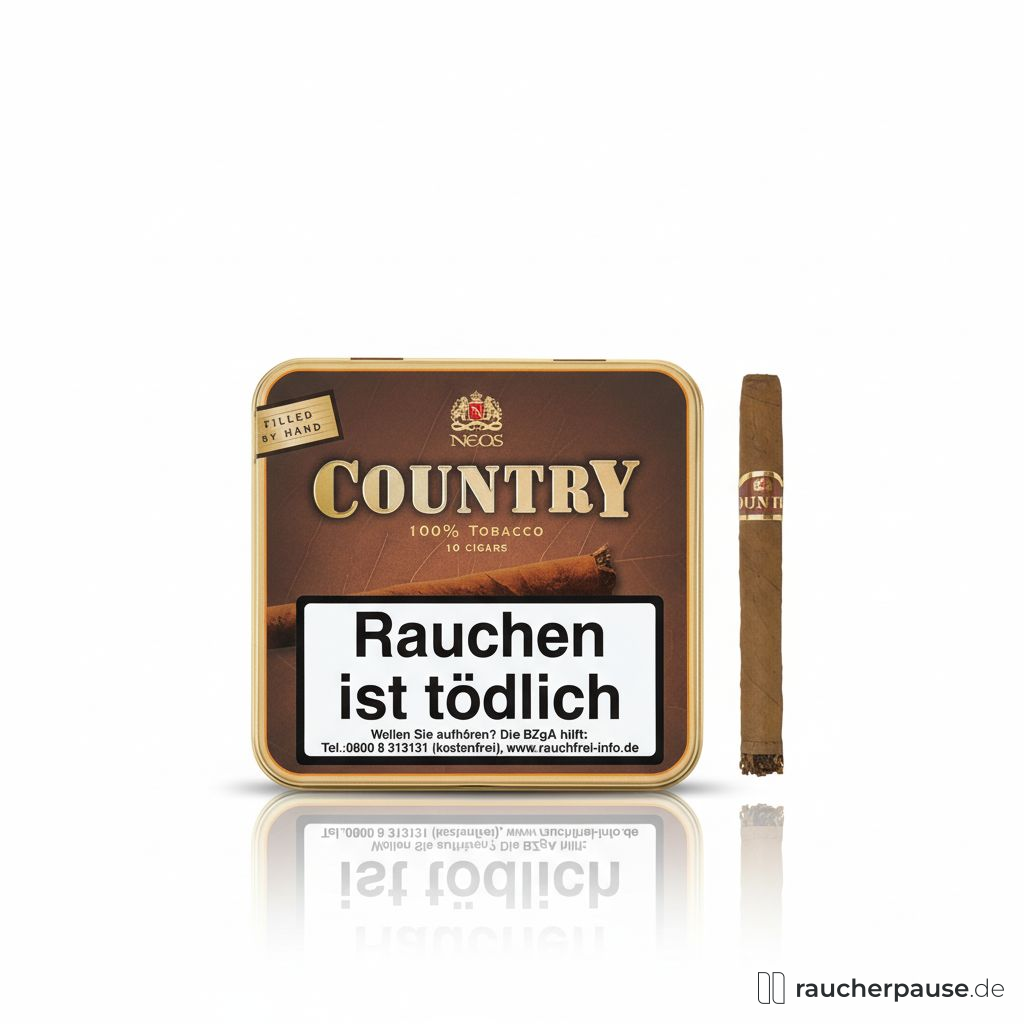 Neos Country Cigars | 10er Pack | Brasilien, Dominikanische Republik, Kolumbien | Java Deckblatt