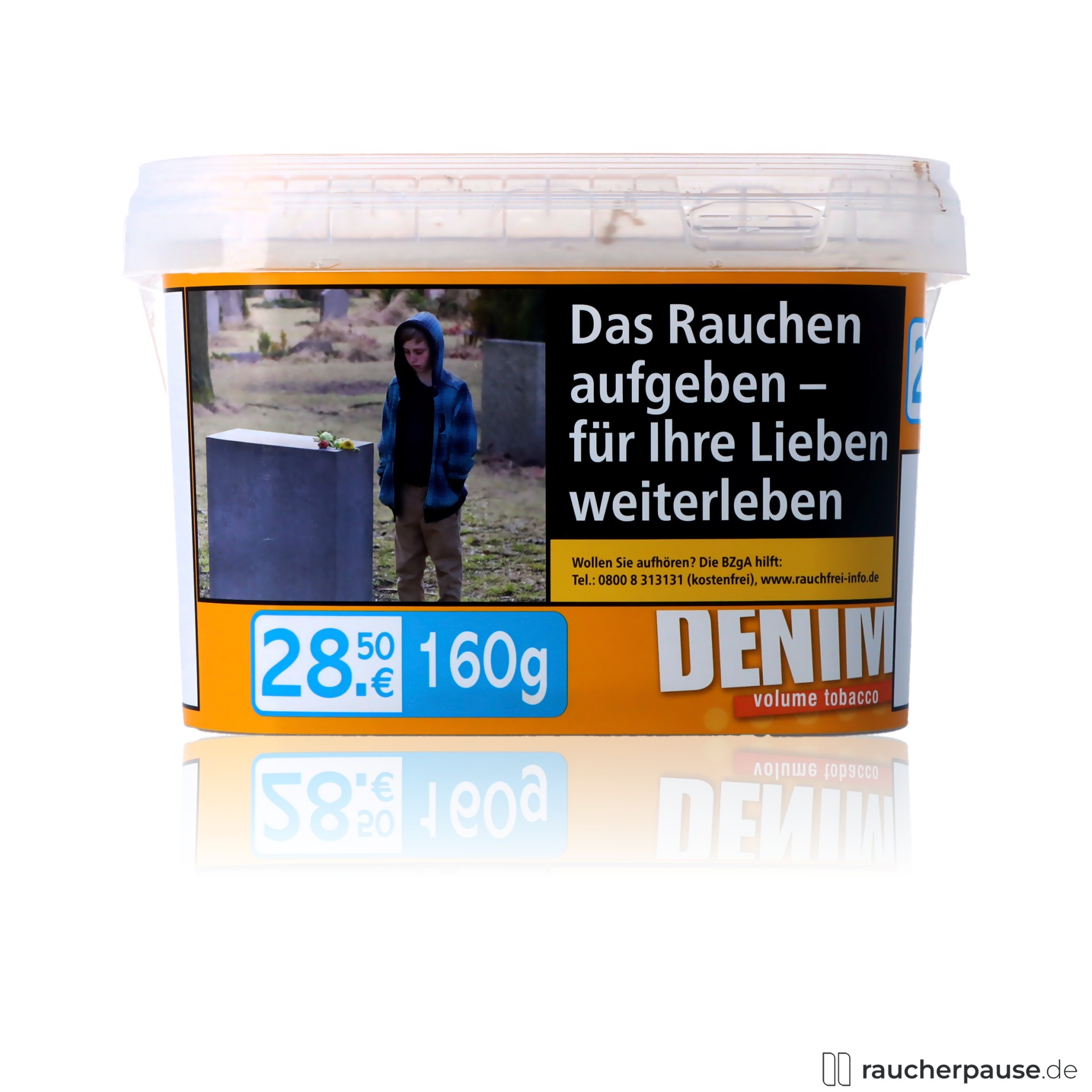 denim volumentabak 3xl eimer virginia burley vollmundig wuerzig , packshot vorderseite