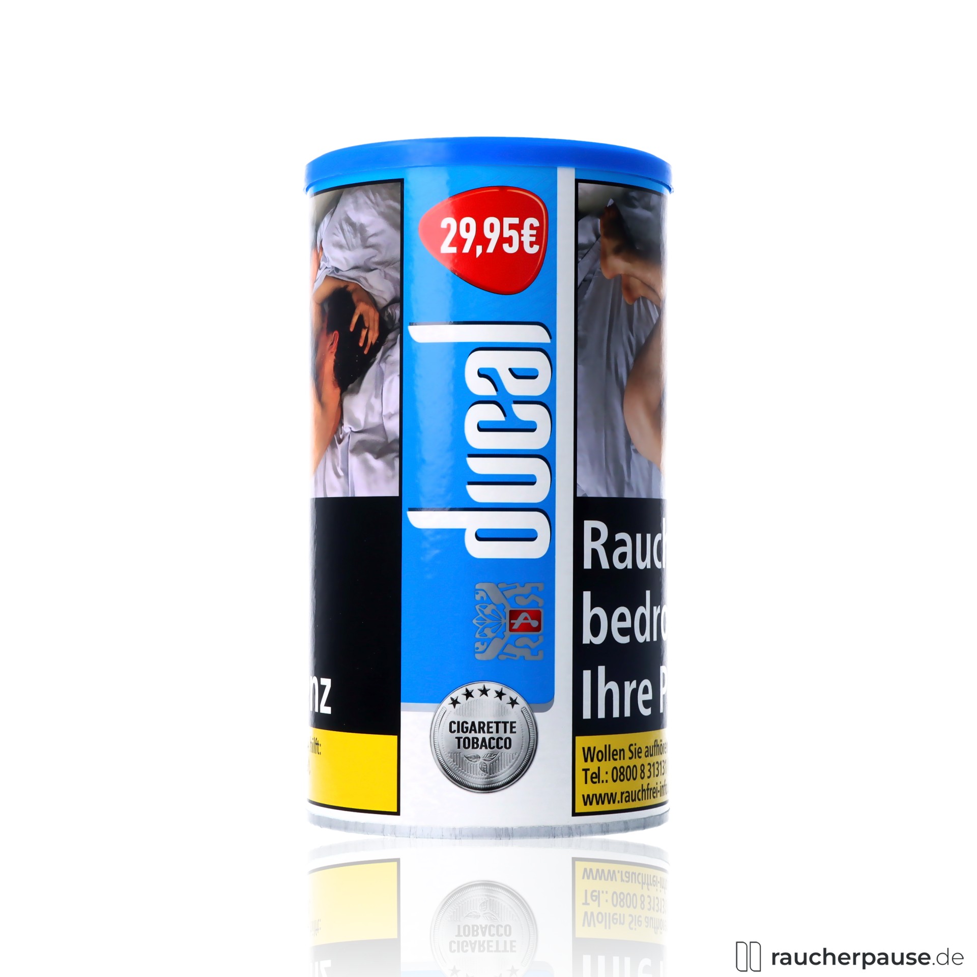 Ducal Blue Tabakdose | 168g | American Blend | Mild-Würzig | Ohne Zusätze