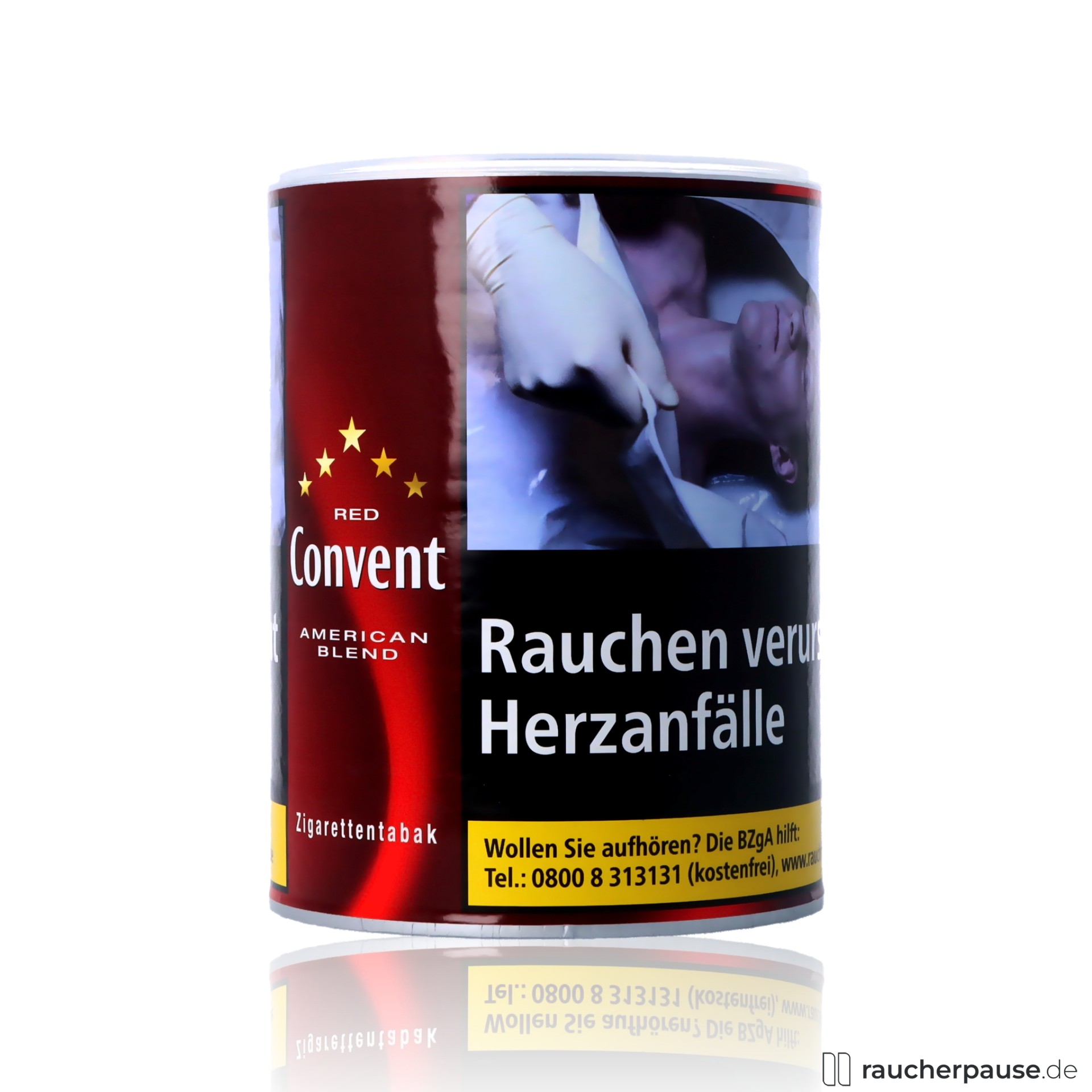 convent american blend zigarettentabak dose aromatisch ergiebig , packshot seitlich