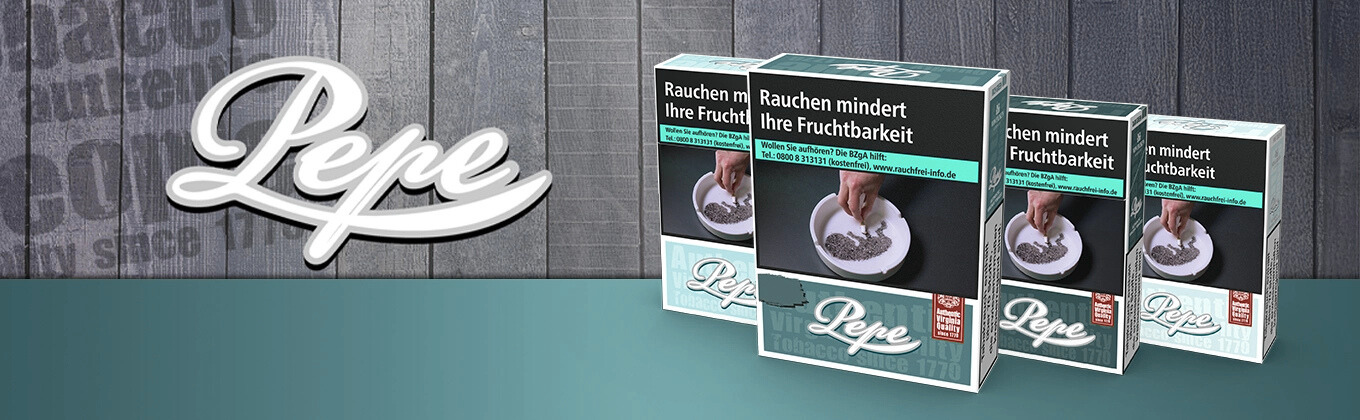 4 Pepe Zigaretten Packungen