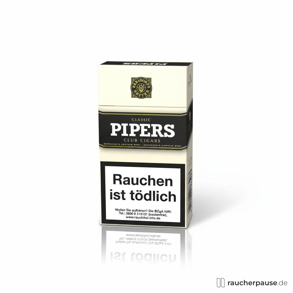 Pipers Cigarillos | 10er Schachtel | Gerissene Cigarilloseinlage, HTL Deckblatt, Gesüßtes Mundstück Pipers Cigarillos | 10er Schachtel | Gerissene Cigarilloseinlage, HTL Deckblatt, Gesüßtes Mundstück