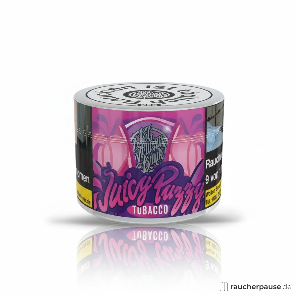187 Strassenbande Juicy Puzzy Shisha Tabak | 200g Dose | Blaubeere, Zitrone & Honig Mix