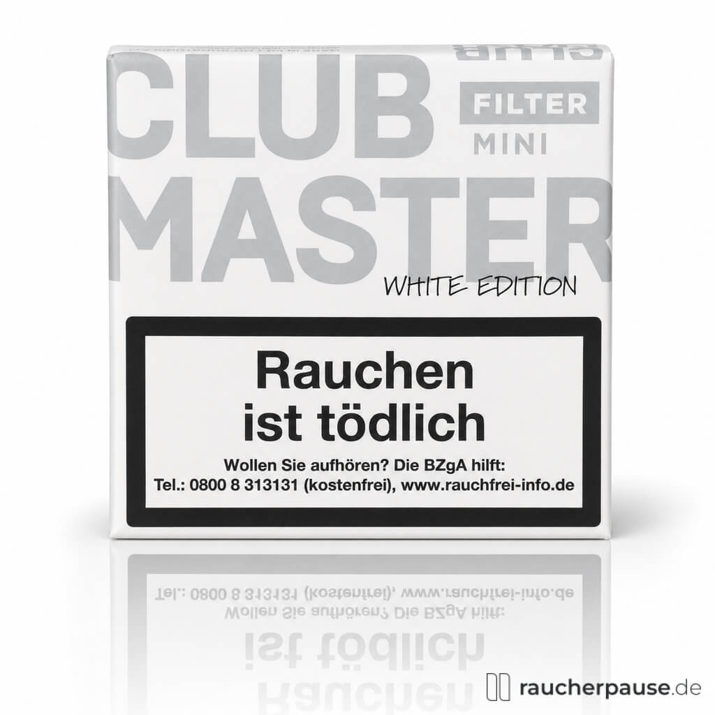 Clubmaster Filter Mini White Edition Zigarillos in weißer Packung