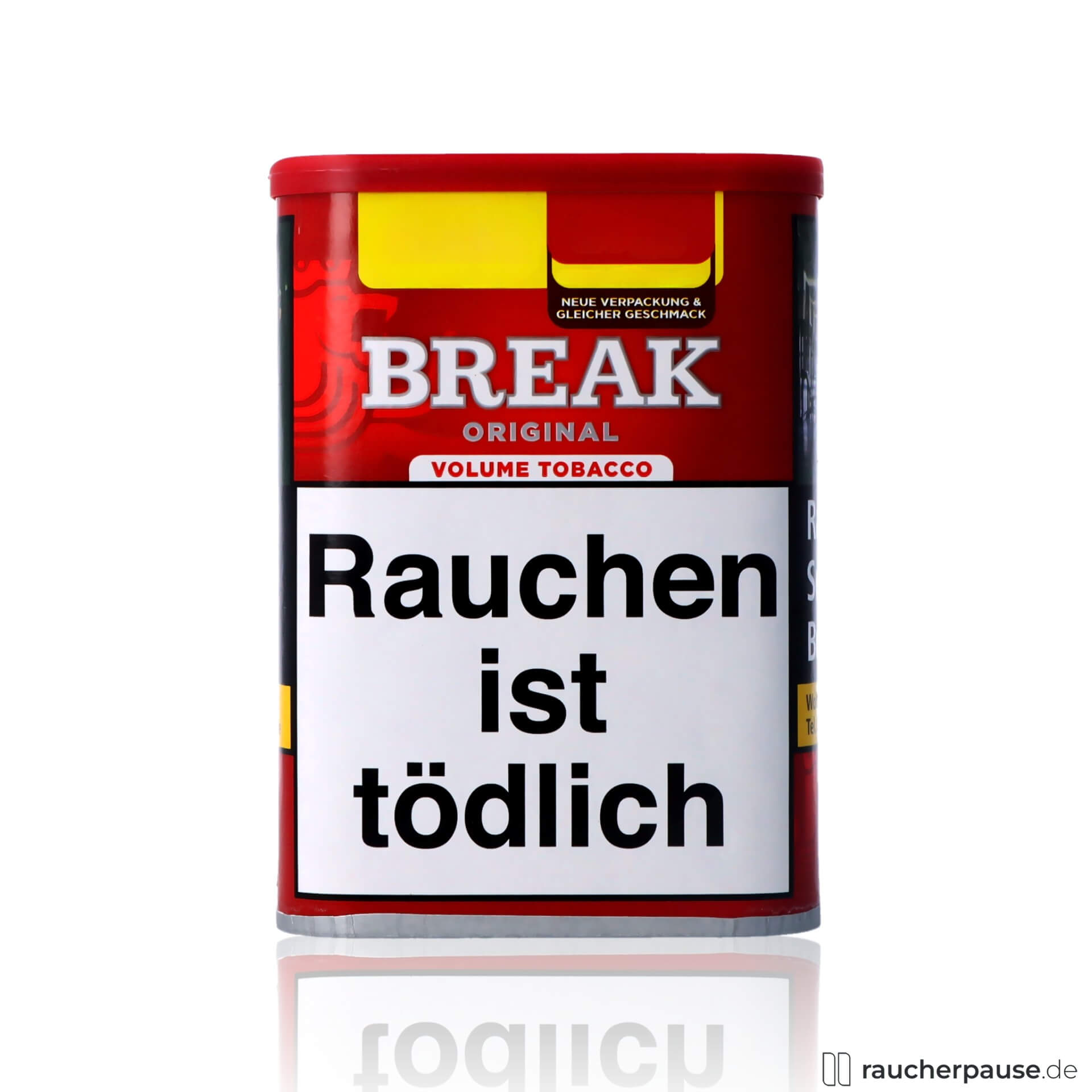 Break Original Rot L Tabak | 57g Dose | Würzig & Stark | Ohne Zusätze