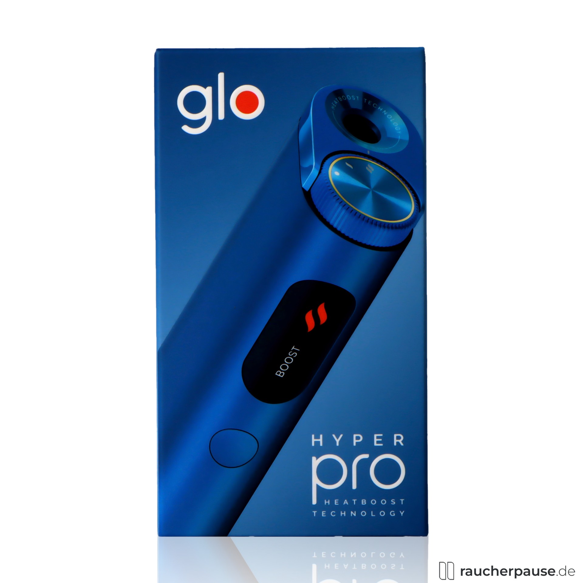 glo Hyper Pro Tabakerhitzer | Lapis Blue Blau | Leicht & Kompakt | Bis zu 20 Sessions glo, glo hyper x2 air tabakerhitzer lapis blue blau leicht kompakt bis zu sessions , packshot seitlich
