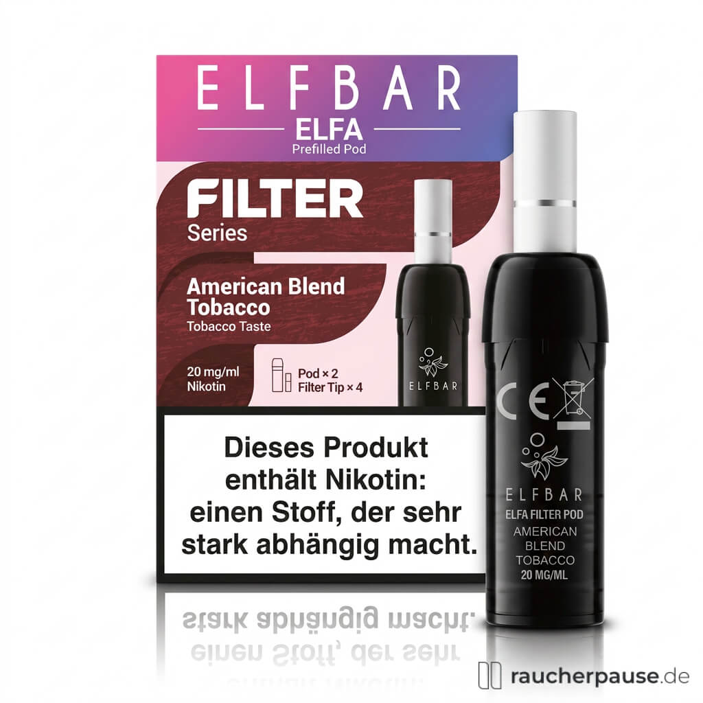 Elfbar Elfa Filter Pods American Blend Tobacco 20 mg/ml