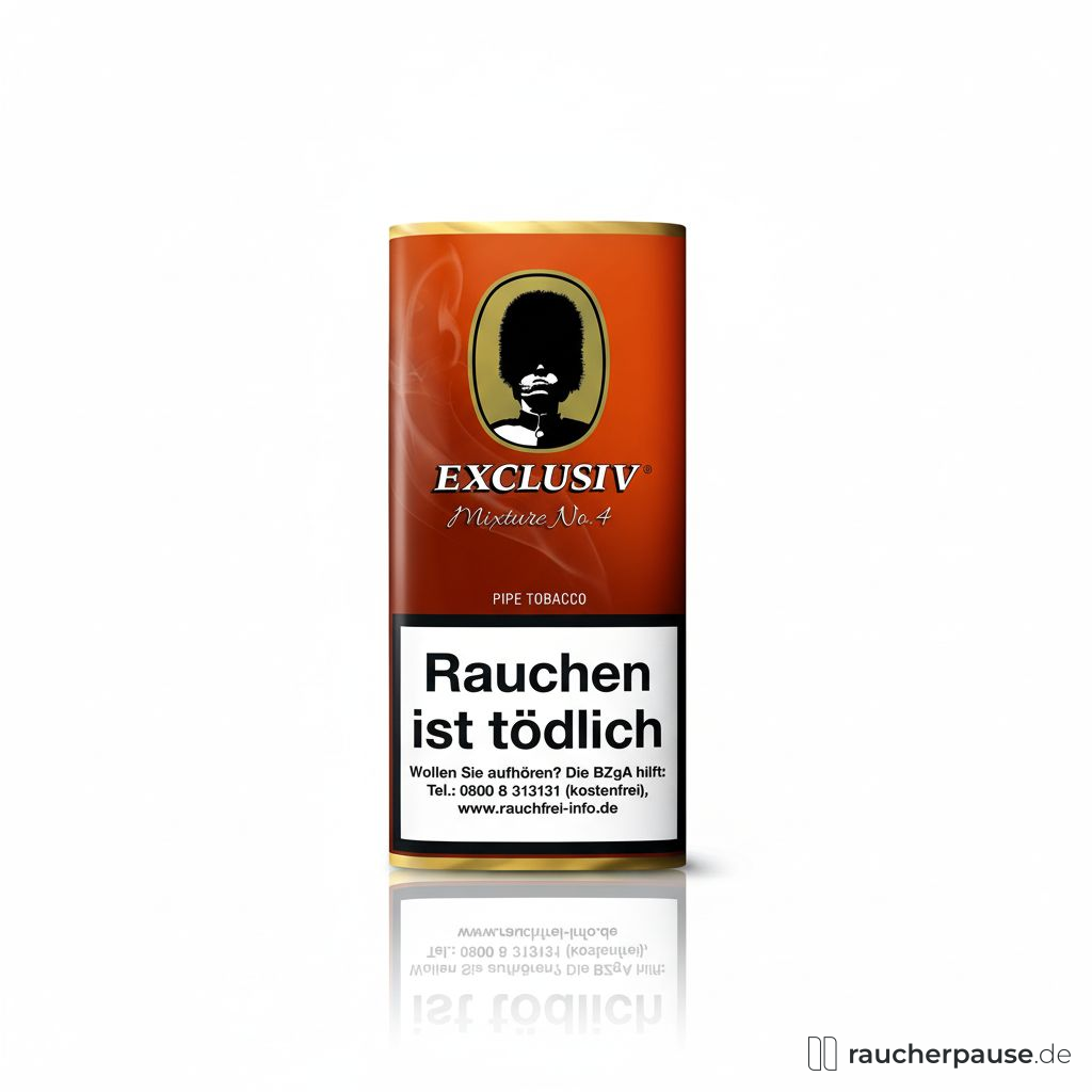 Exclusiv Mixture No.4 Pfeifentabak | 50g Pouch | Cavendish Blend ohne Zusatzstoffe