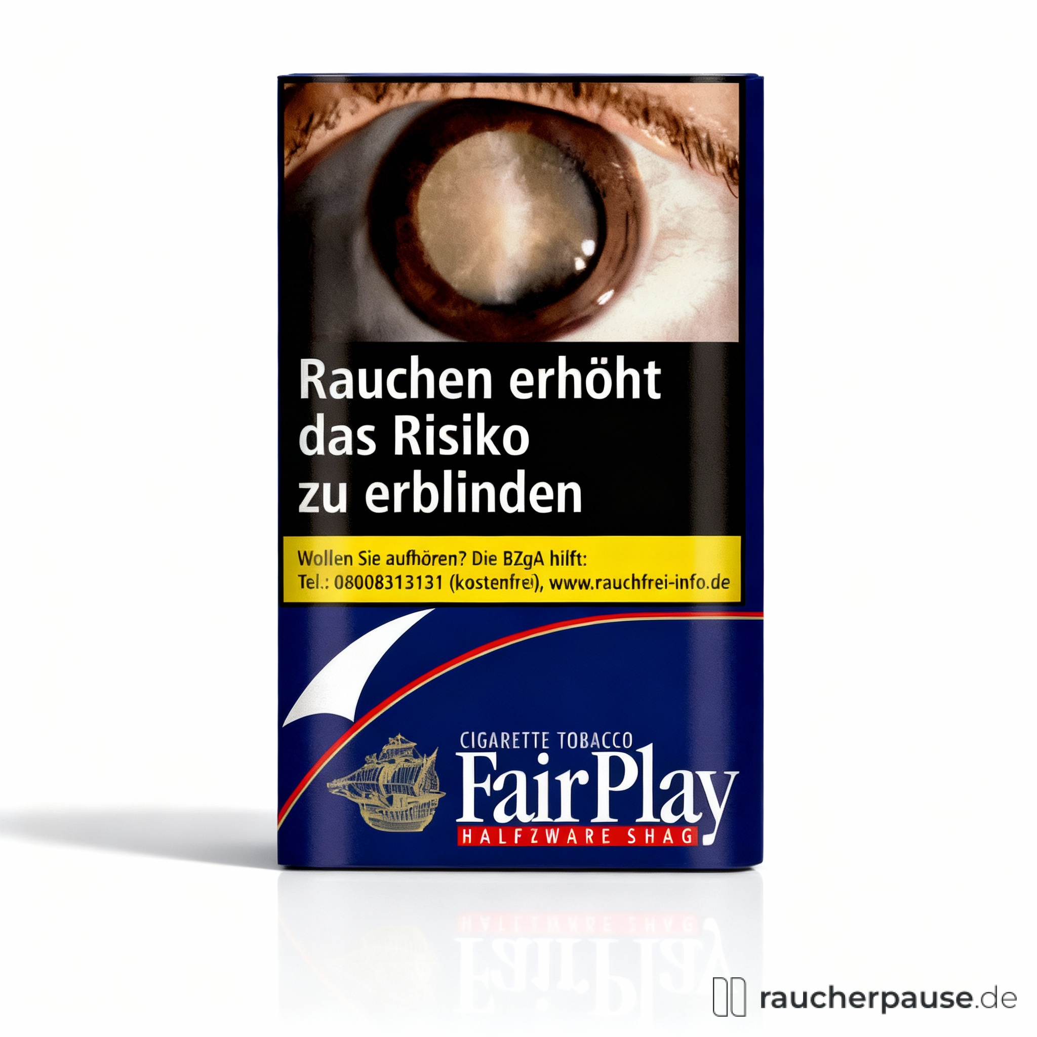 Fair Play Halfzware Volumentabak 30g Pouch | Kräftiger Zigarettentabak mit Burley, Virginia & Orient Mischung