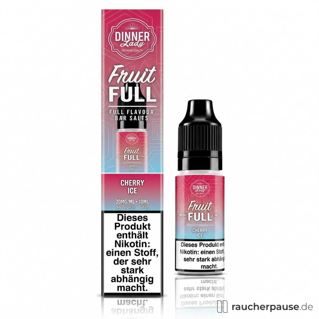 Dinner Lady Fruit Full Cherry Ice Nikotinsalz Liquid | 20 mg/ml Nikotin | 10 ml