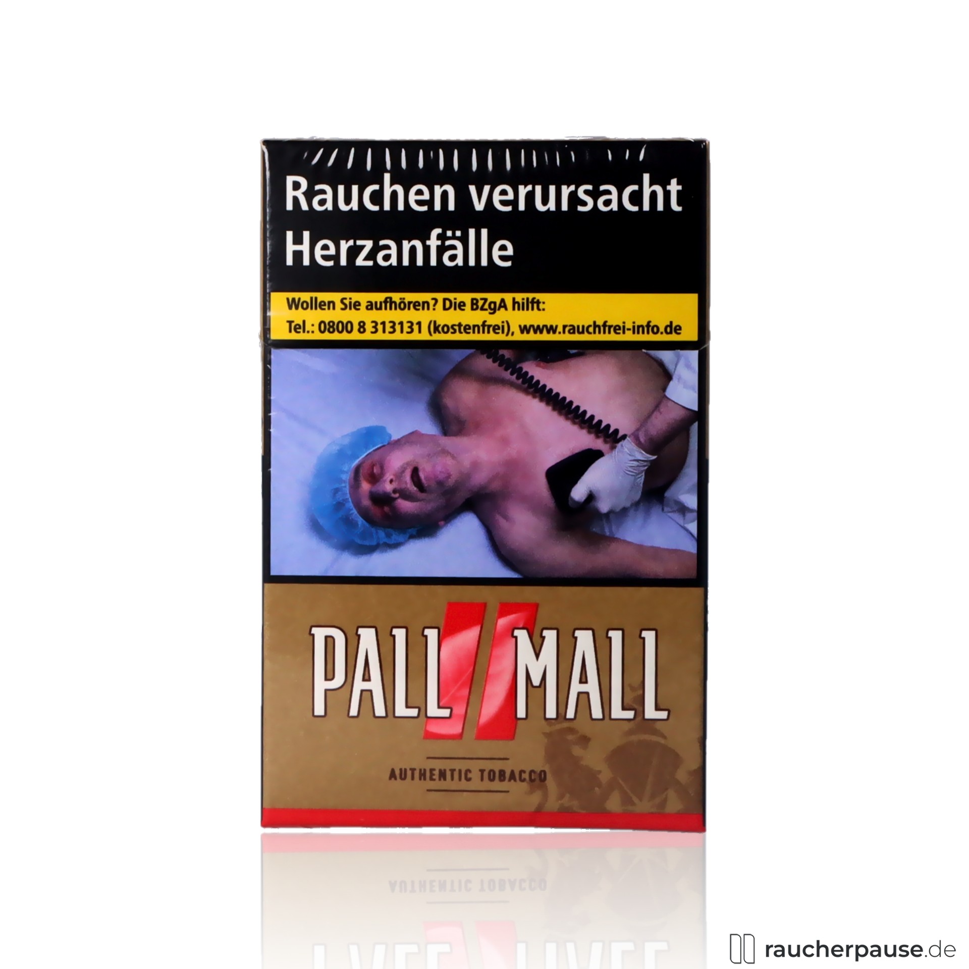 Pall Mall Authentic Red Zigaretten | 20 Stk. pro Packung | Ohne Zusätze | Kräftiges Aroma