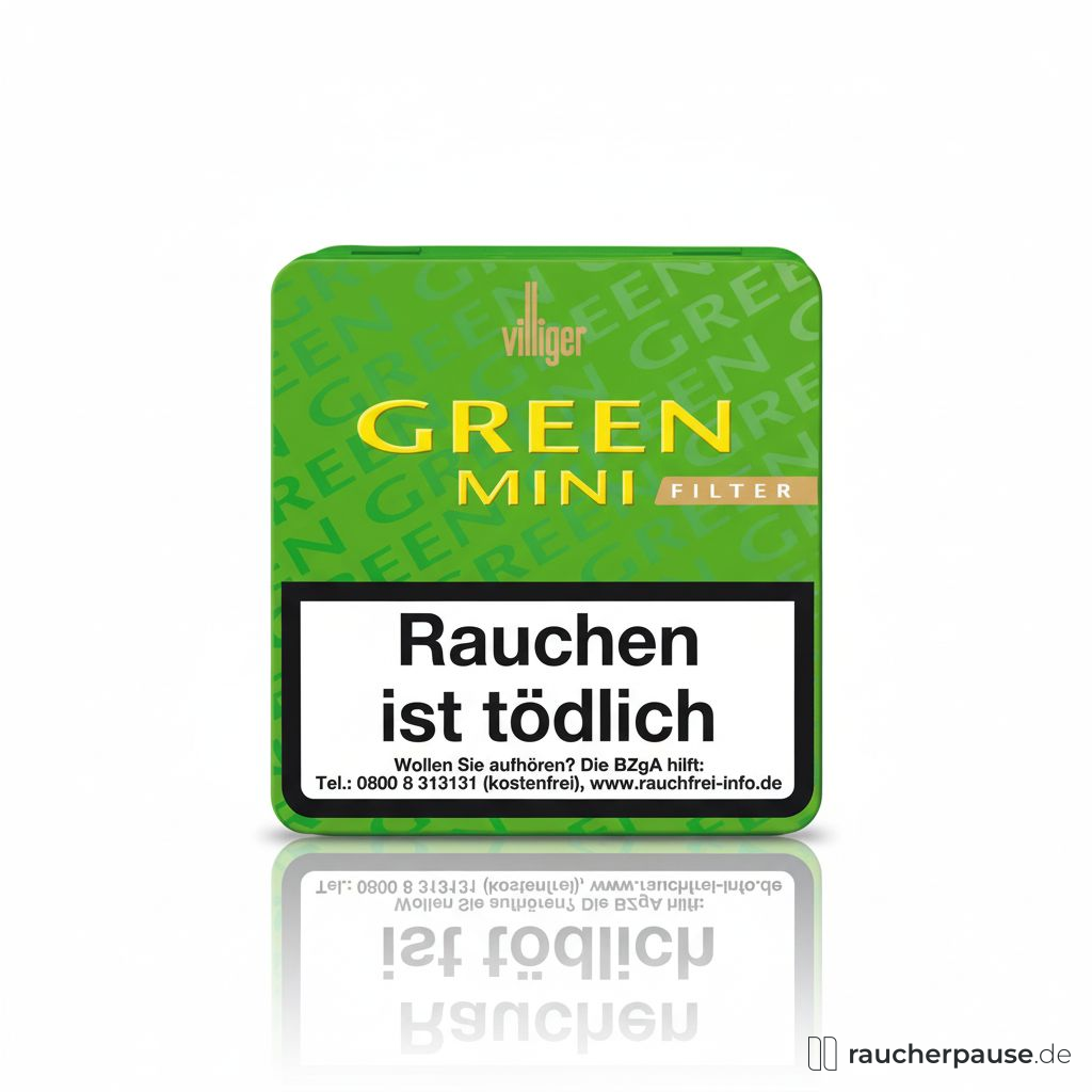 Villiger Green Mini Filter Cigarillos | 20er Pack | Limetten-Aroma, gesüßtes Mundstück Villiger Green Mini Filter Cigarillos | 20er Pack | Limetten-Aroma, gesüßtes Mundstück