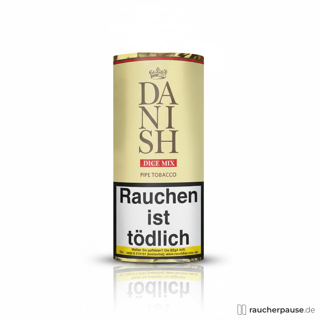 Danish Dice Pfeifentabak | 50g Pouch | Cube Cut | Mandarine & Brandy Aroma