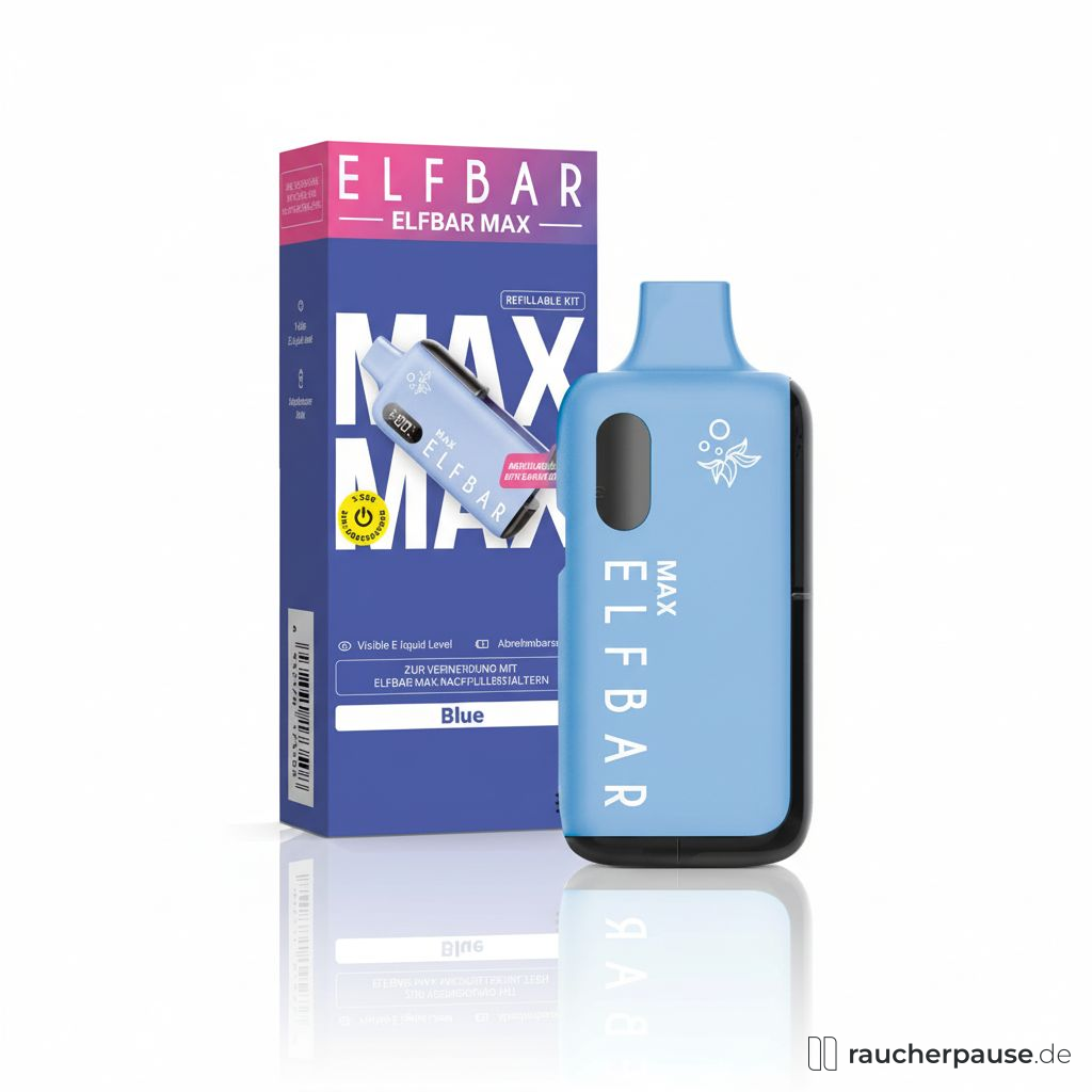Elfbar Max Blue Pod System | 650mAh Akku | Nahtloses Dampfen