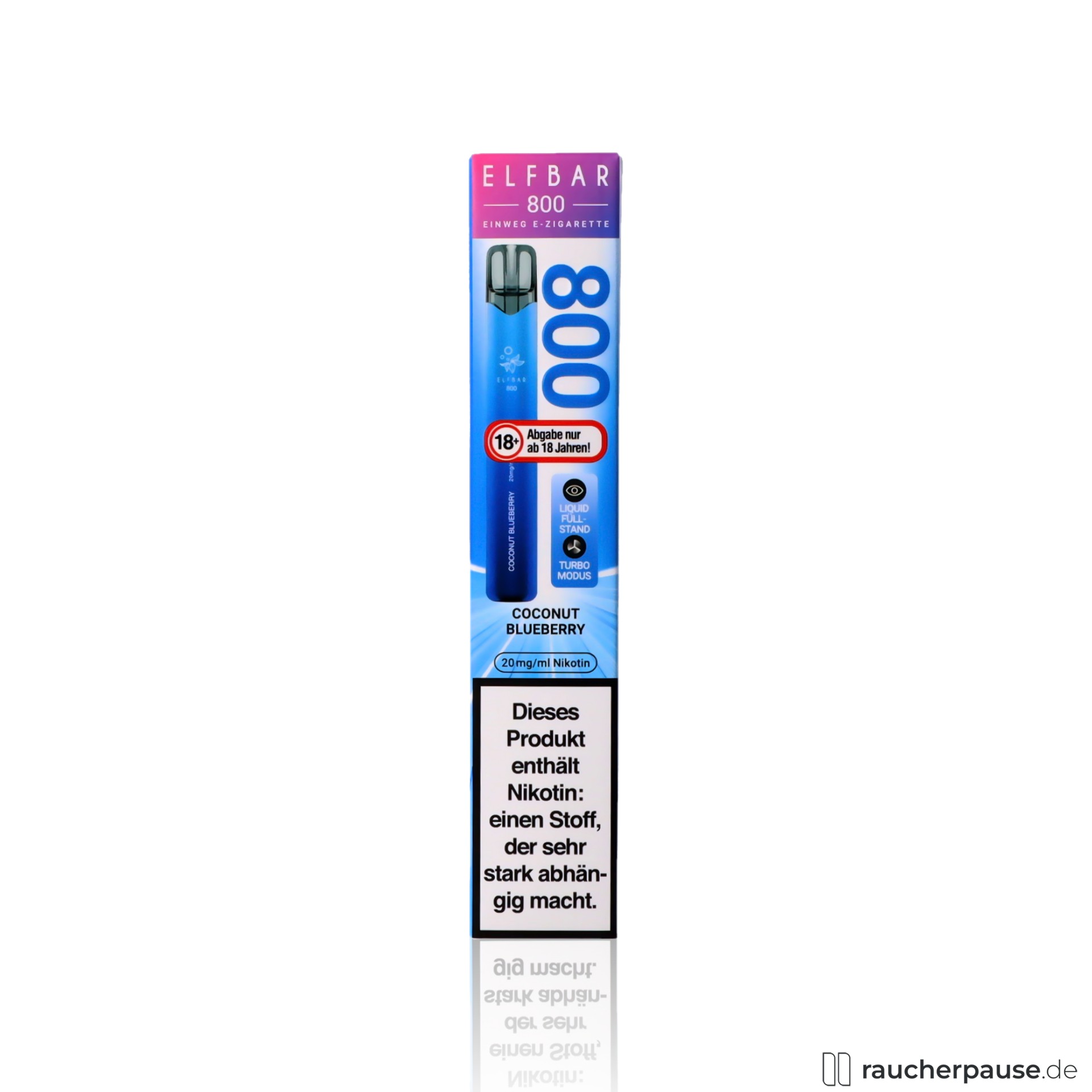 ELFBAR 800 Einweg E-Zigarette | Coconut Blueberry | 20mg Nikotin | 800 Züge