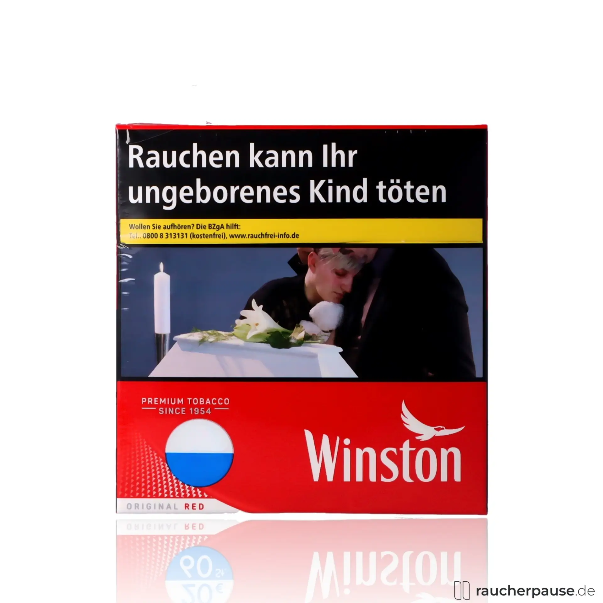 Winston Red 6XL Zigaretten | 58 Stk. pro Packung | Kräftiger American Blend Geschmack