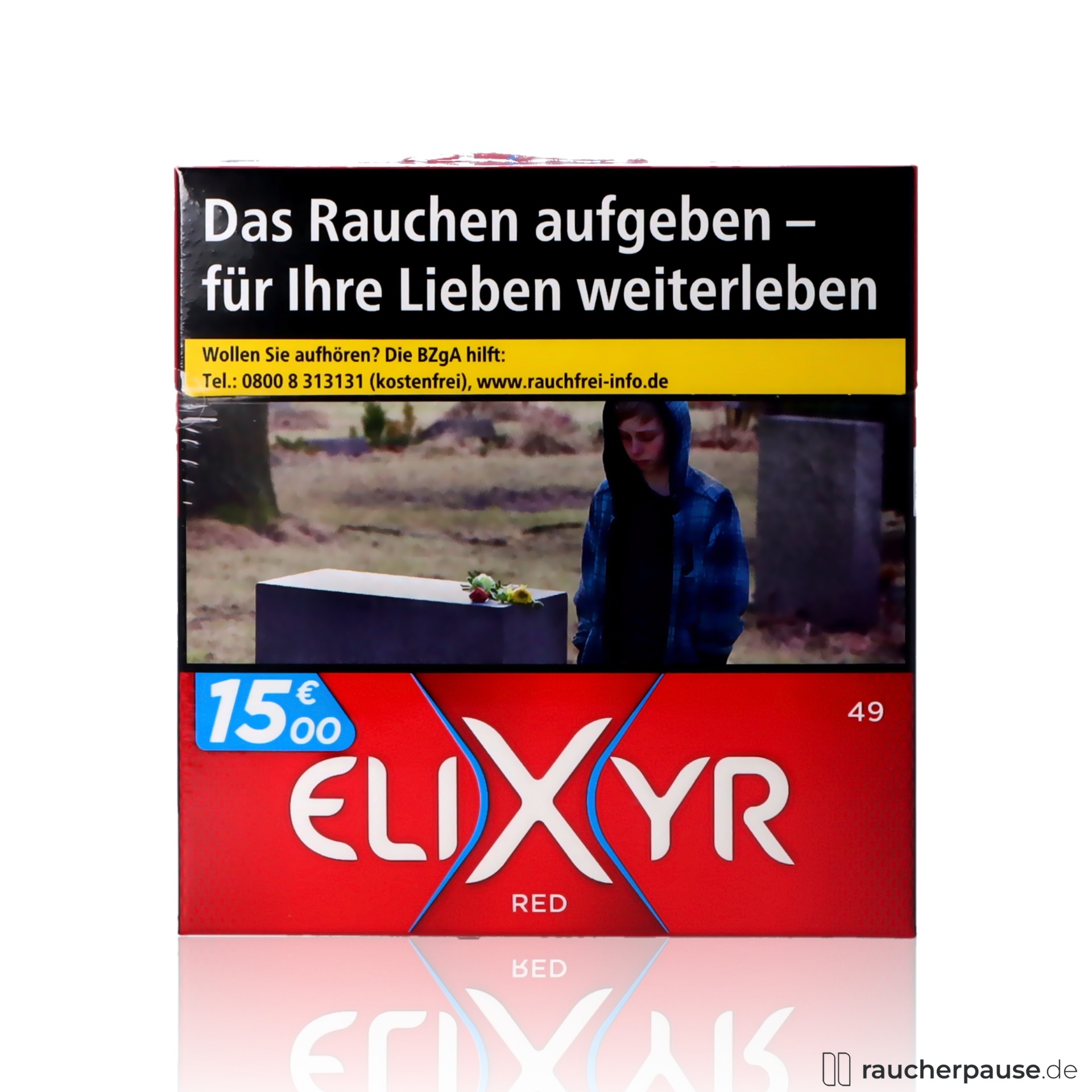 Elixyr Red Zigaretten | 49 Stk. pro Packung | Intensives American Blend Aroma