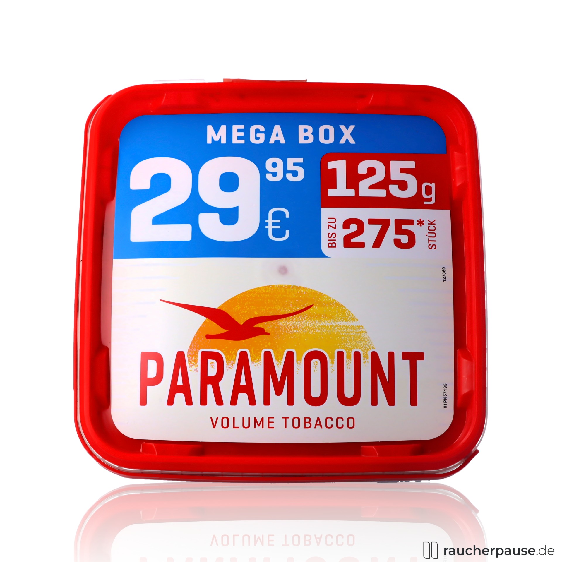 Paramount Volumentabak Mega Box 135g | American Blend | Vollwürzig Aroma