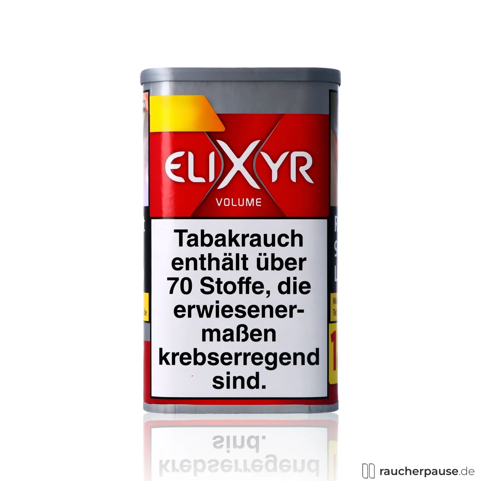 Elixyr Rot Volumentabak | 62g Dose | Kräftig & Würzig | American Blend