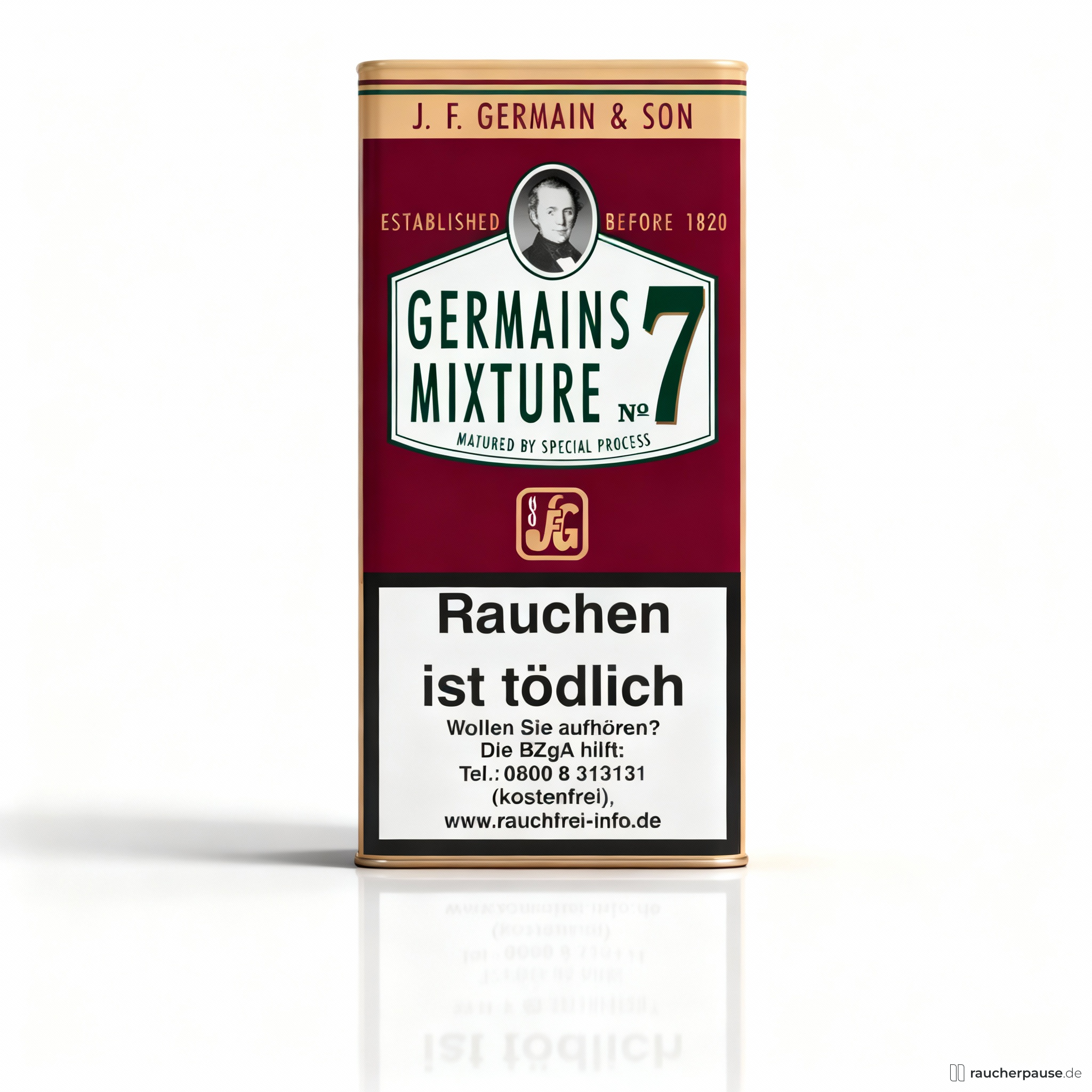 Germain's Mixture No. 7 Pfeifentabak | 50g Pouch | Fruchtiges Aroma | Mittelkräftig | Nostalgischer Genuss