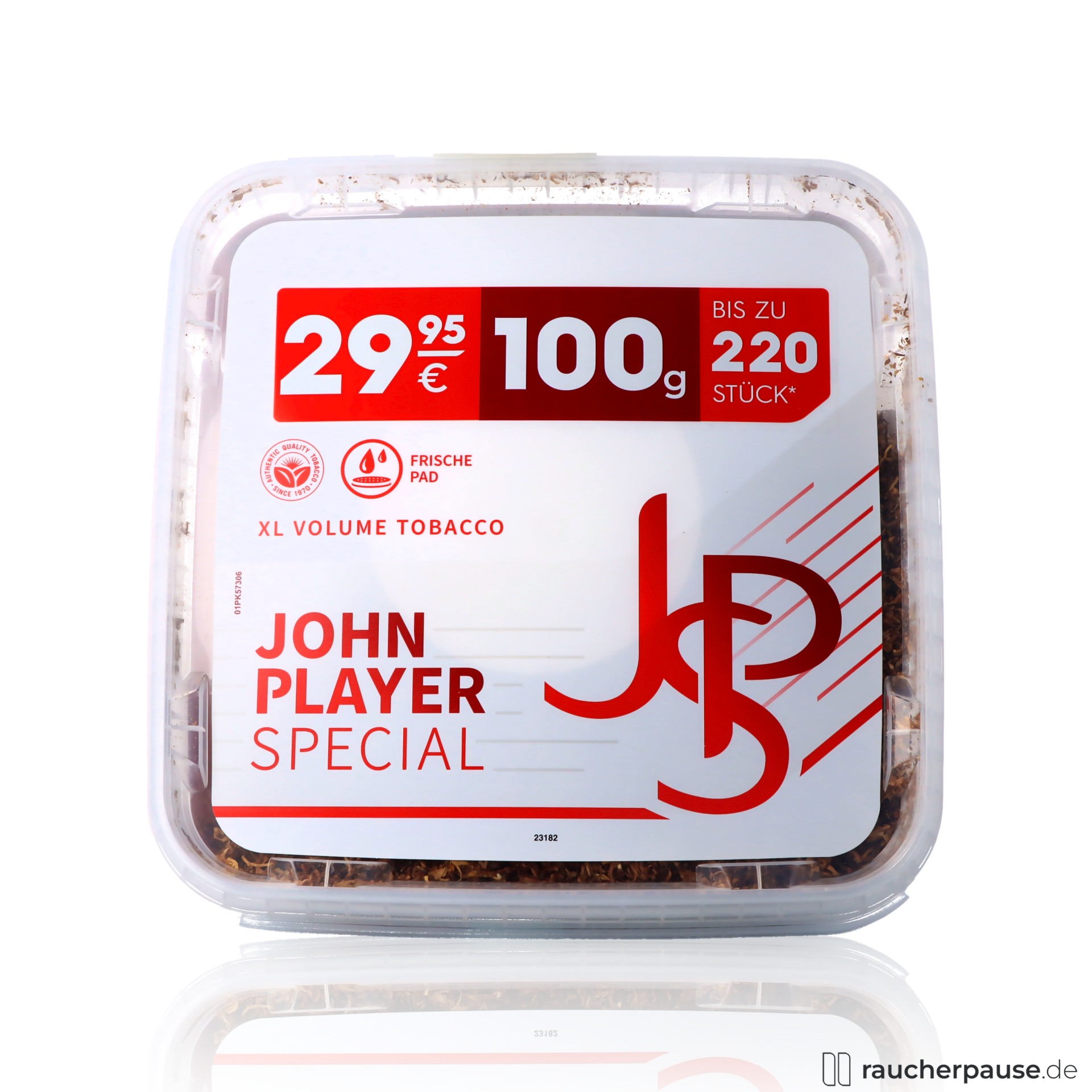 jps red xl volumentabak dose kraeftig wuerzig stopfen drehen , packshot vorderseite
