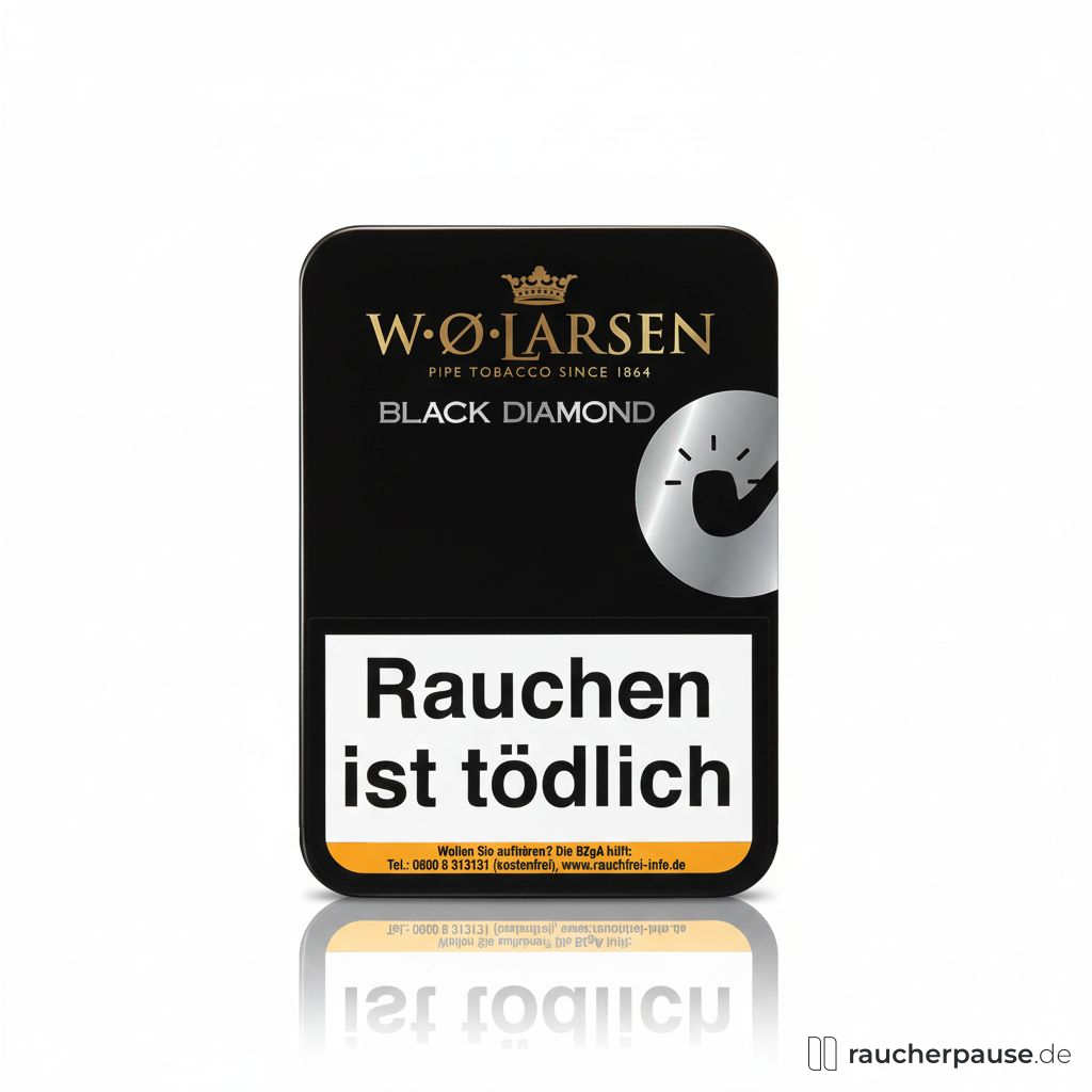 W.O. Larsen Black Diamond Pfeifentabak | 100g Dose | Fruchtig & Würzig