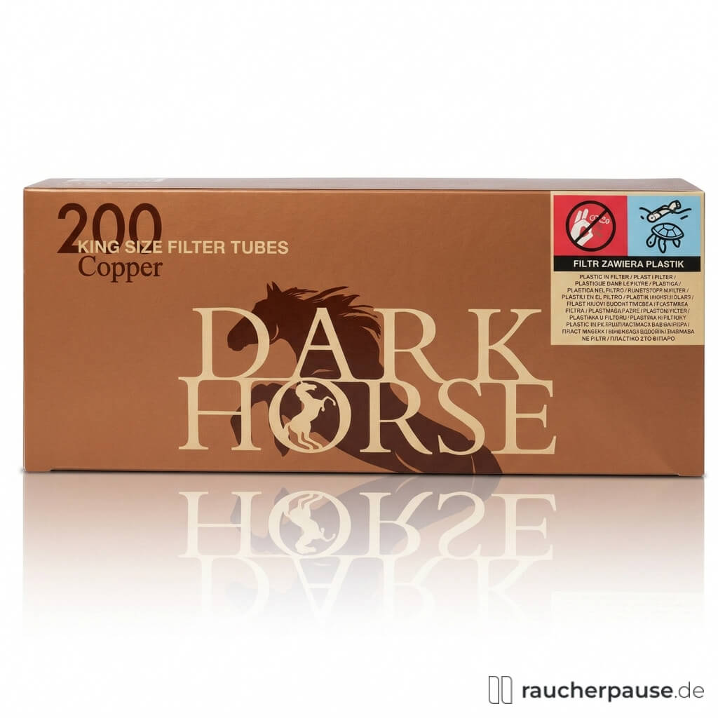 Dark Horse Copper King Size Filterhülsen | 200 Stück