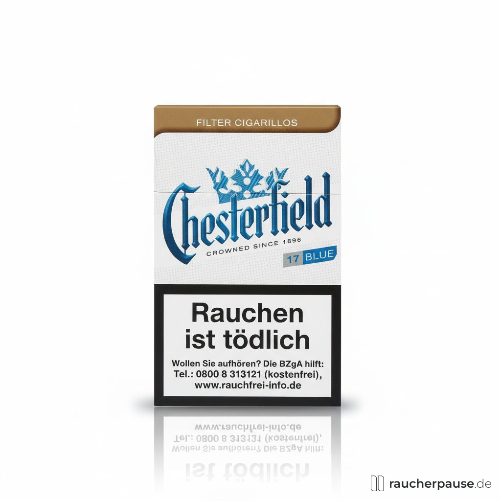 Chesterfield Blue King Size Filter Zigarillos | Naturdeckblatt | American Blend Chesterfield Blue King Size Filter Zigarillos | Naturdeckblatt | American Blend