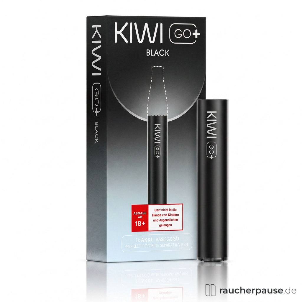 KIWI GO+ Black Device | 500 mAh Akku | Prefilled Pod-System