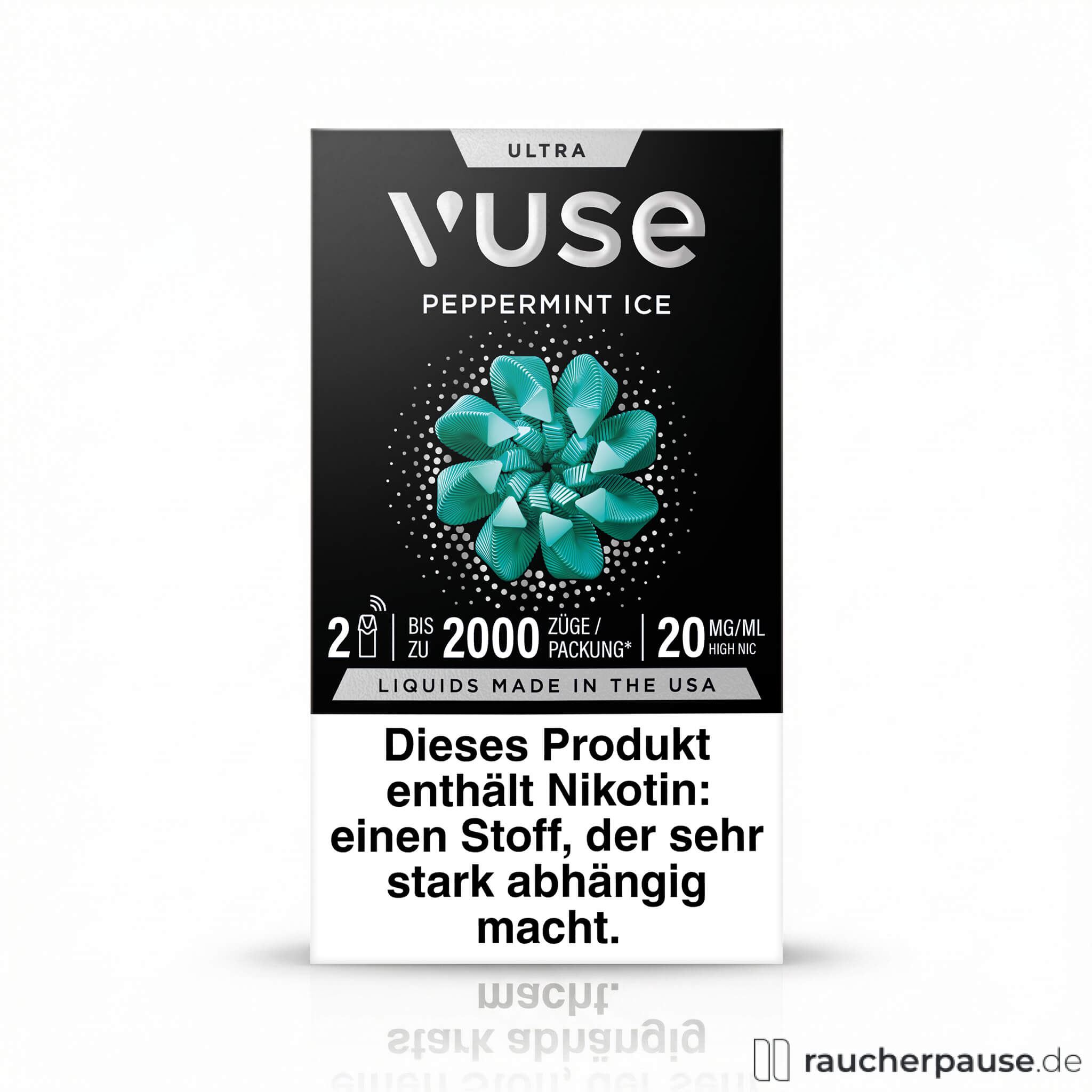 Vuse ULTRA Pods Peppermint Ice | 20mg Nikotin | 2x2ml für E-Zigaretten