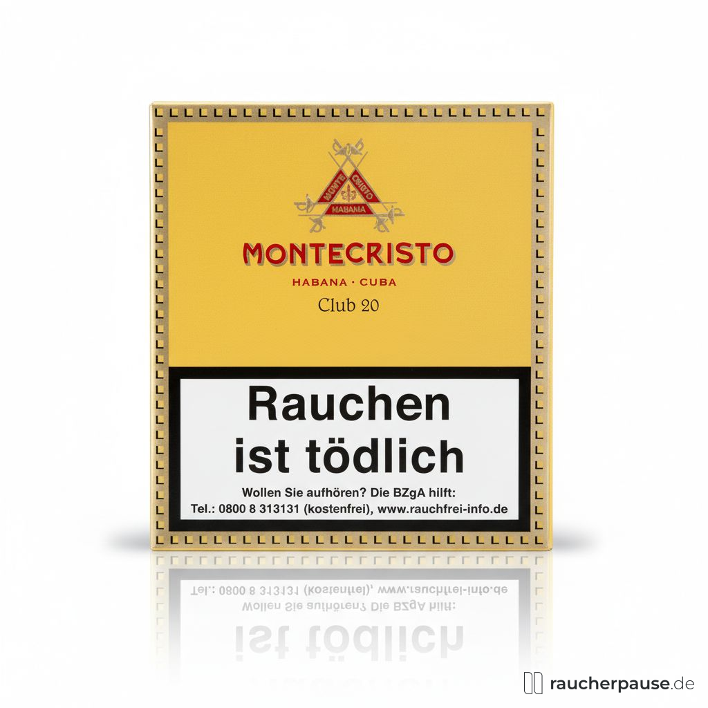 Montecristo Club Cigarillos | 20er Pack | Authentisch Kubanisch | 95mm, 9.5mm
